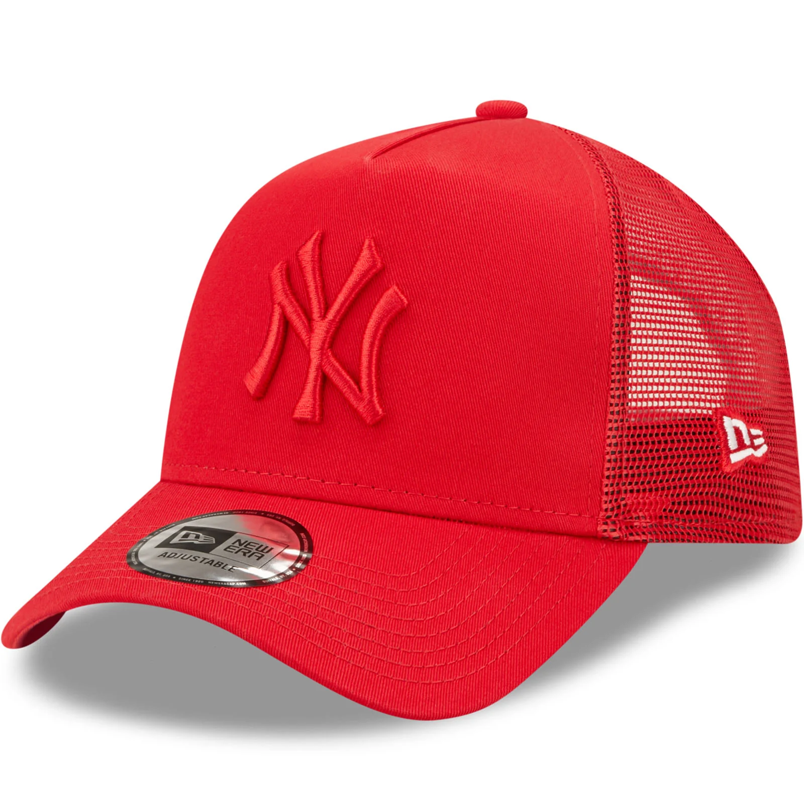 New Era New York Yankees Tonal Mesh 9FORTY Trucker Cap - Red