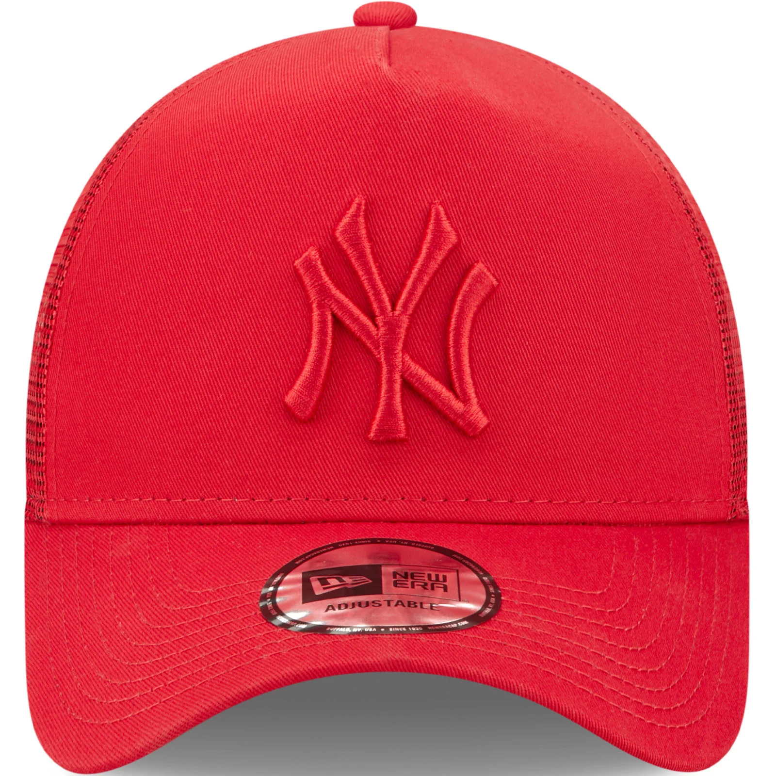 New Era New York Yankees Tonal Mesh 9FORTY Trucker Cap - Red - Image 4