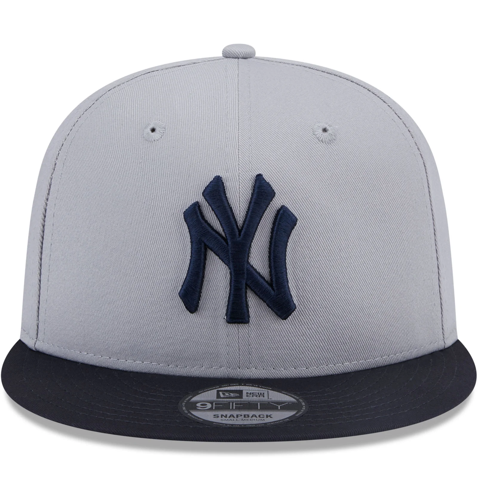 New Era NY Yankees Team Side Patch 9FIFTY Snapback Fitted Cap - Grey - Image 4