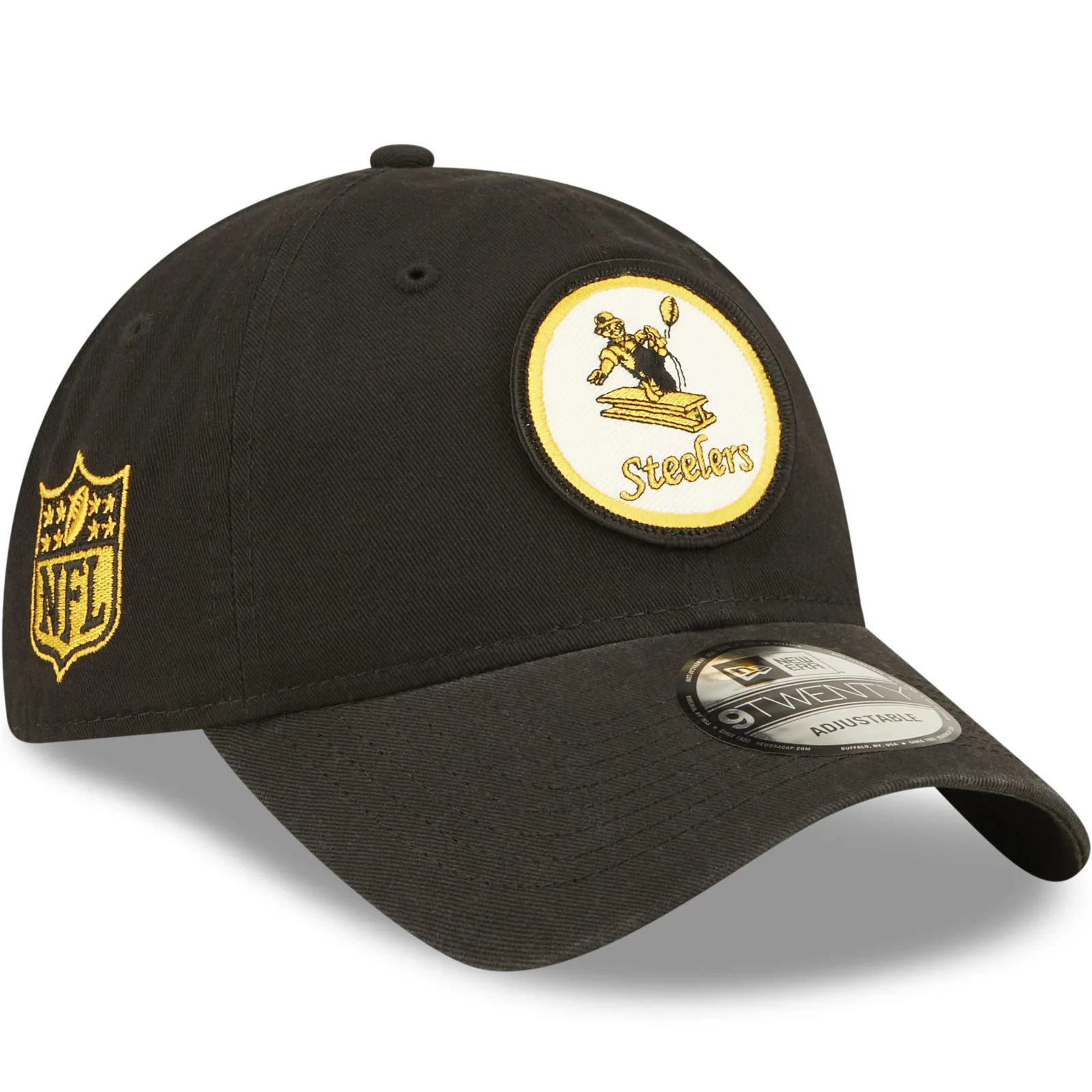 New Era Pittsburgh Steelers NFL 2022 Sideline 9TWENTY Baseball Cap - Black - Image 3