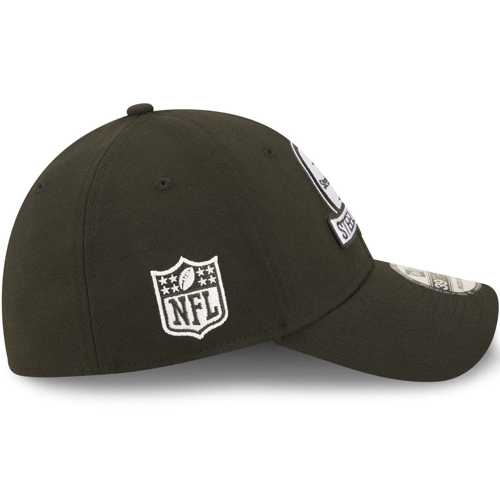 New Era Pittsburgh Steelers NFL 39THIRTY Sideline 2022 Baseball Cap - Black - Image 6