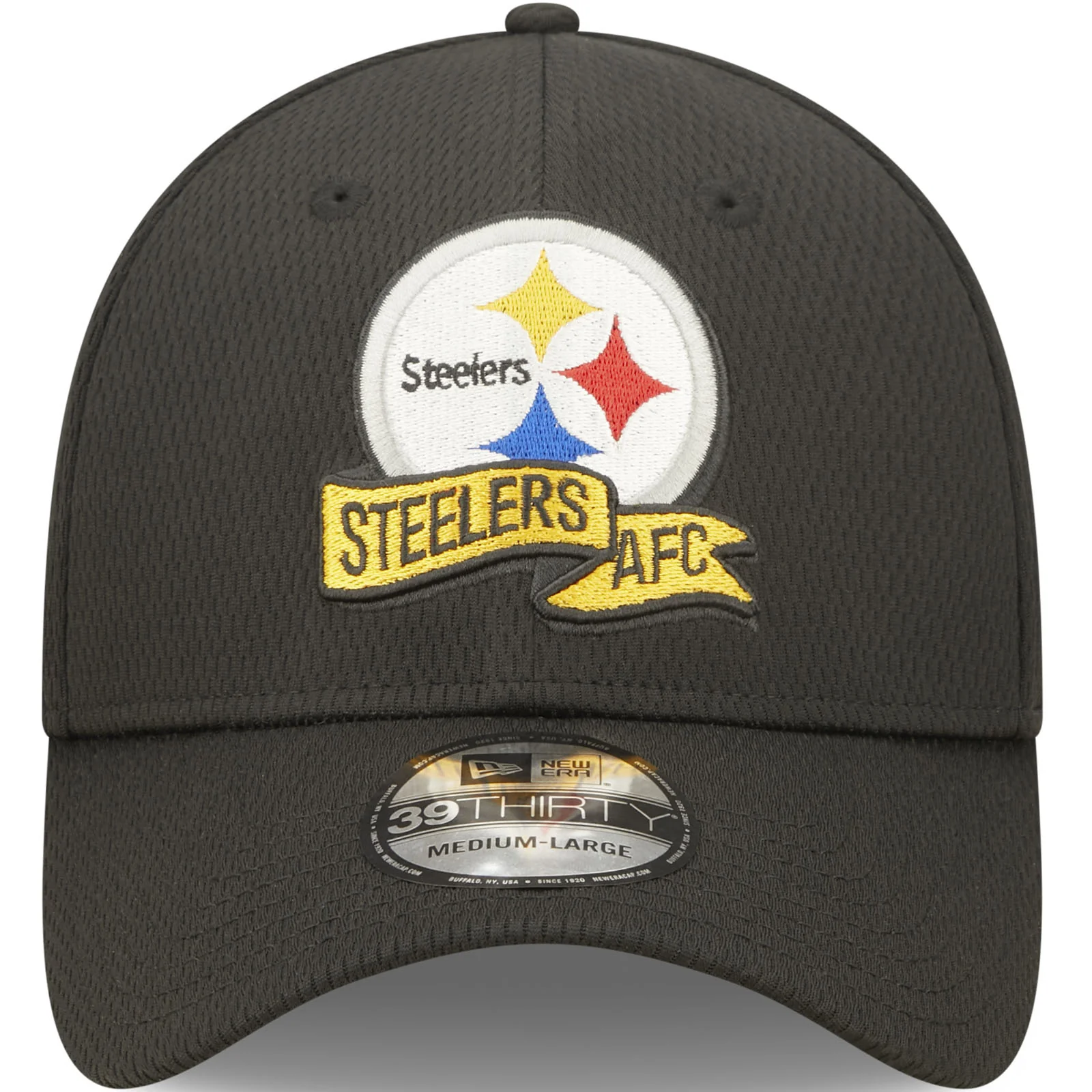 New Era Pittsburgh Steelers NFL 39THIRTY Sideline Coach 2022 Baseball Cap Black - Image 4
