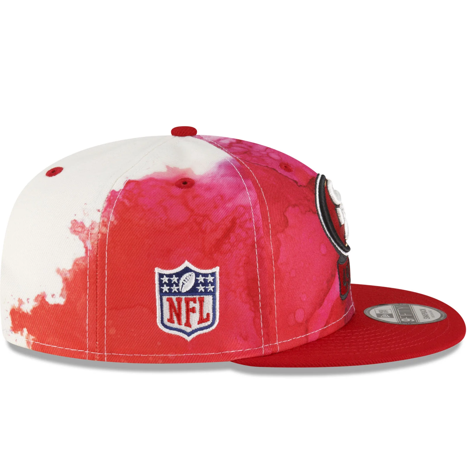 New Era San Francisco 49ers NFL 2022 Sideline Ink 9FIFTY Baseball Cap - Red - Image 6
