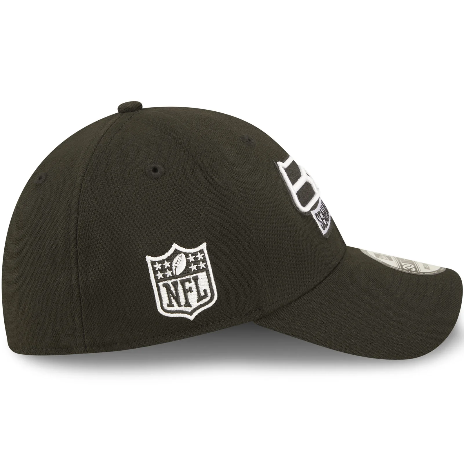 New Era Seattle Seahawks NFL 39THIRTY Sideline 2022 Baseball Cap - Black - Image 6