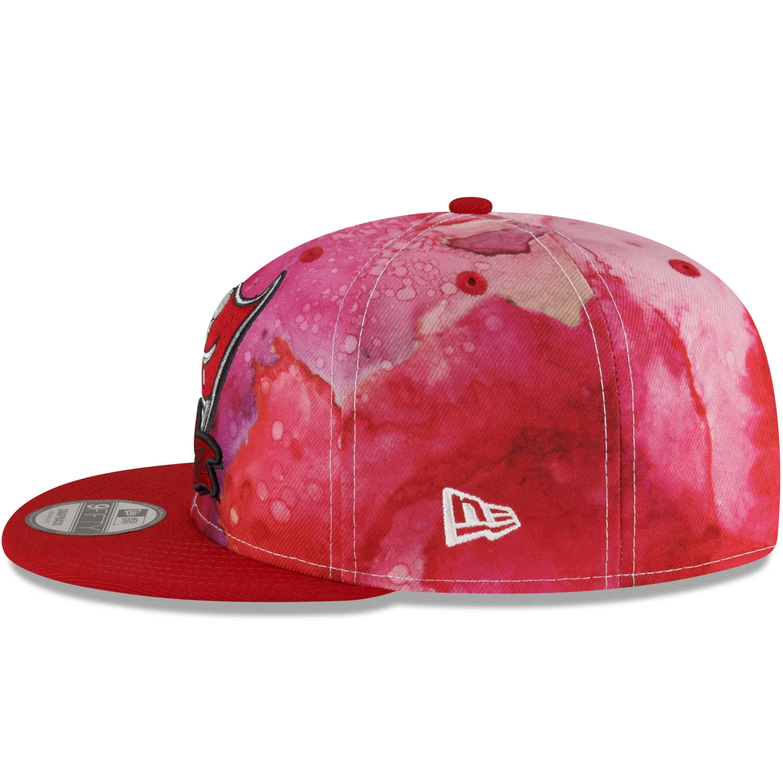 New Era Tampa Bay Buccaneers NFL 2022 Sideline Ink 9FIFTY Baseball Cap - Red - Image 5
