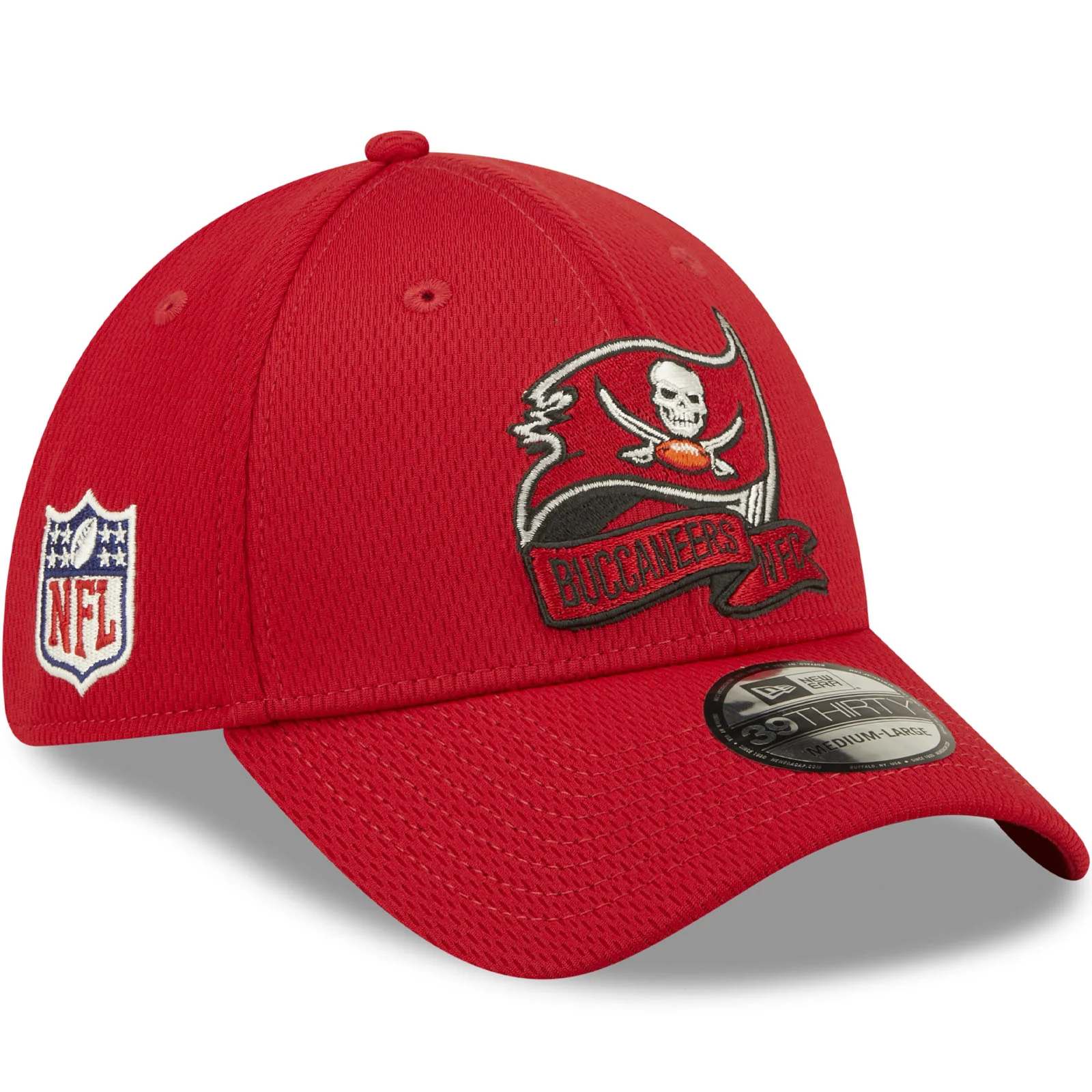 New Era Tampa Bay Buccaneers NFL 39THIRTY Sideline Coach 2022 Baseball Cap Red - Image 3