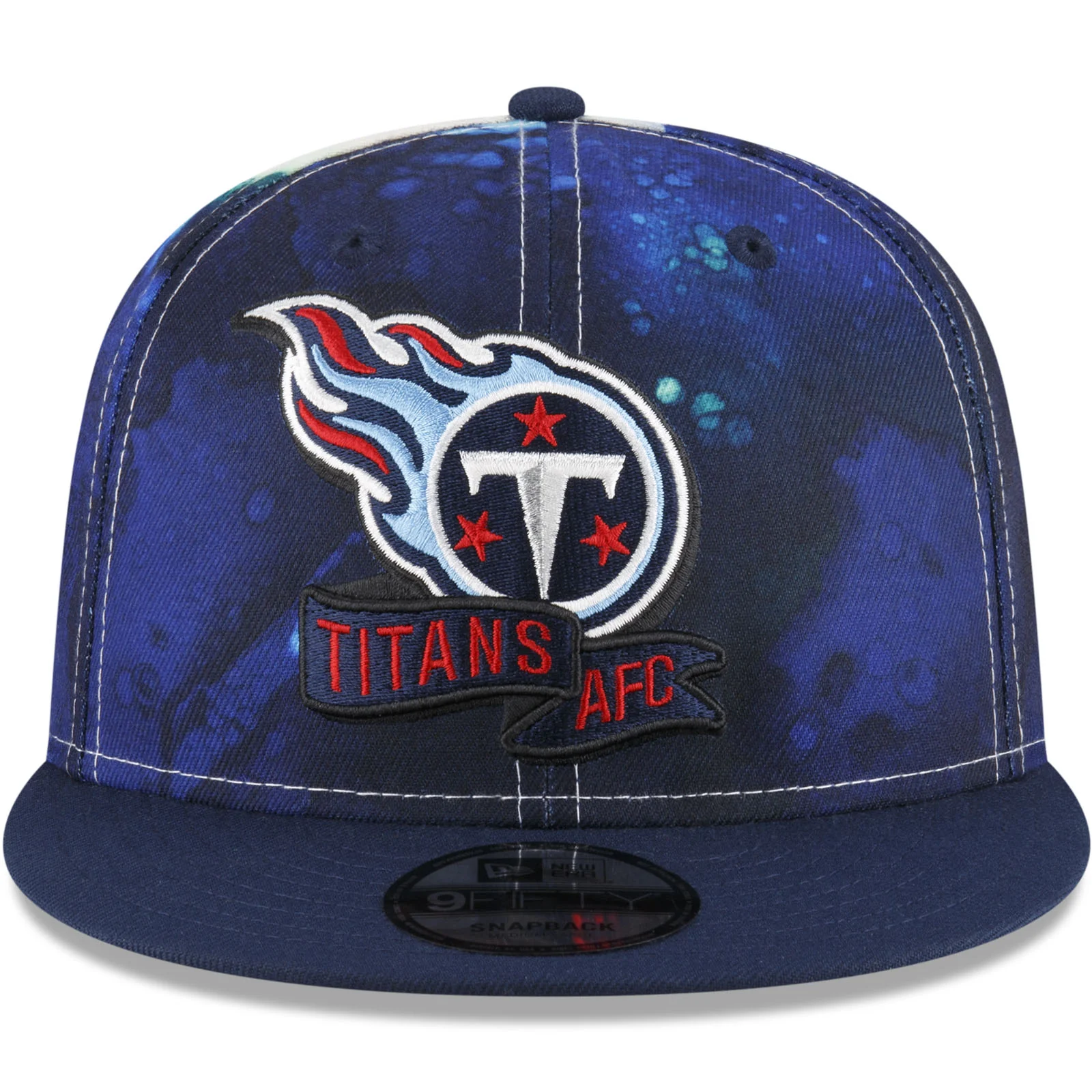 New Era Tennessee Titans NFL 2022 Sideline Ink 9FIFTY Baseball Cap - Black - Image 4