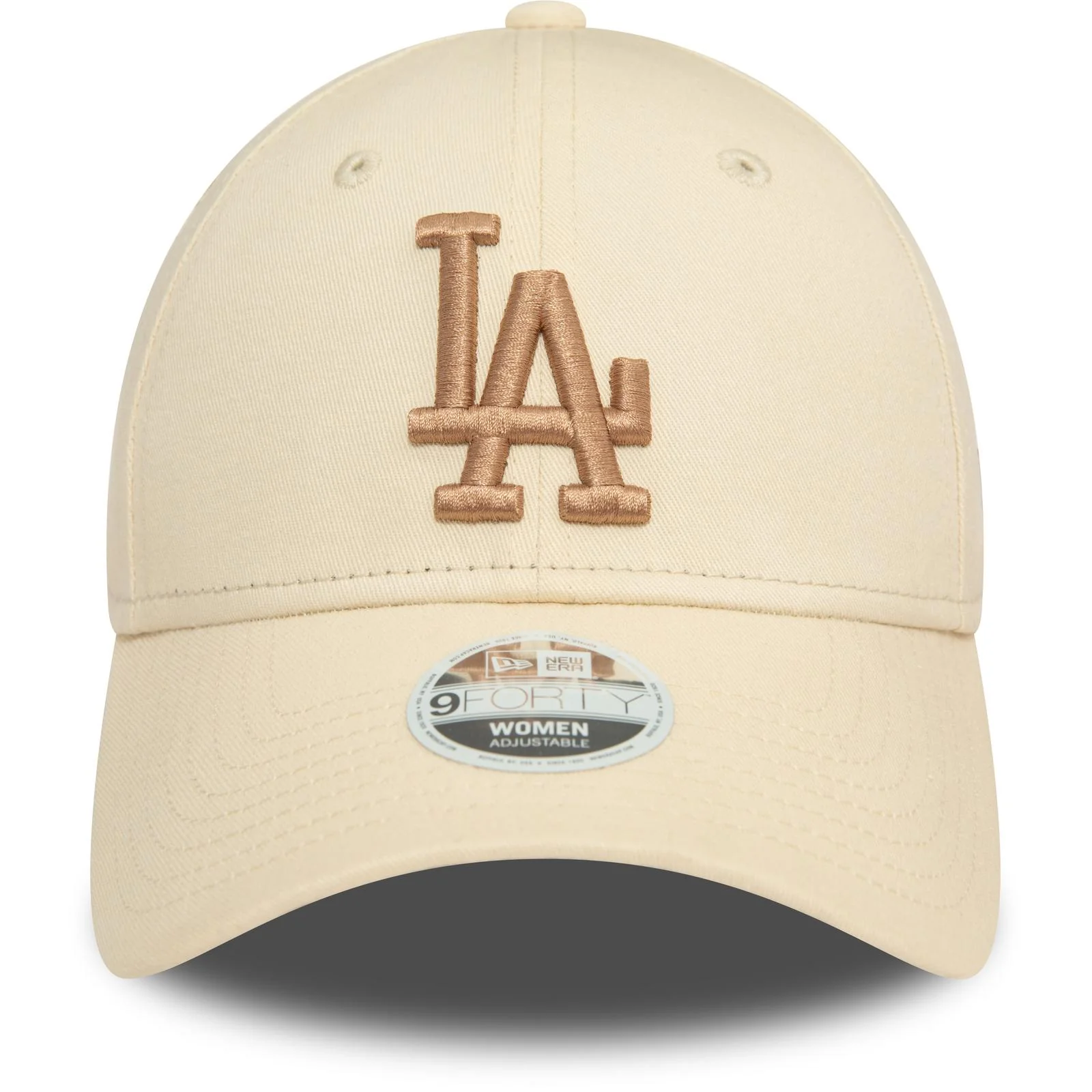 New Era Womens 9FORTY LA Dodgers Baseball Cap - Light Beige