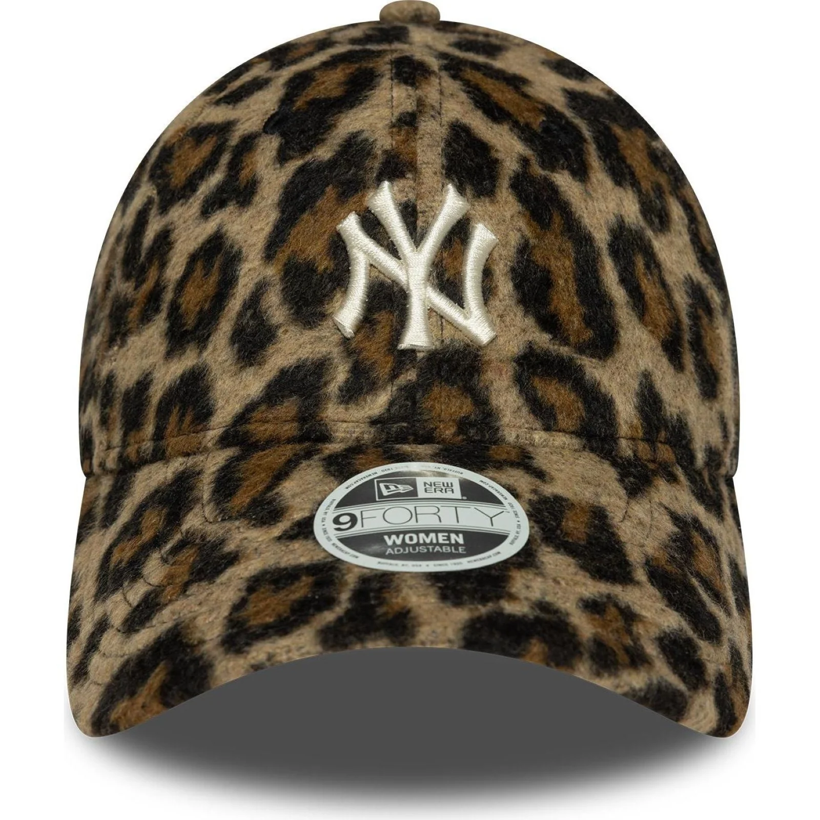 New Era Womens 9FORTY New York Yankees Baseball Cap - Leopard - One Size - Image 2