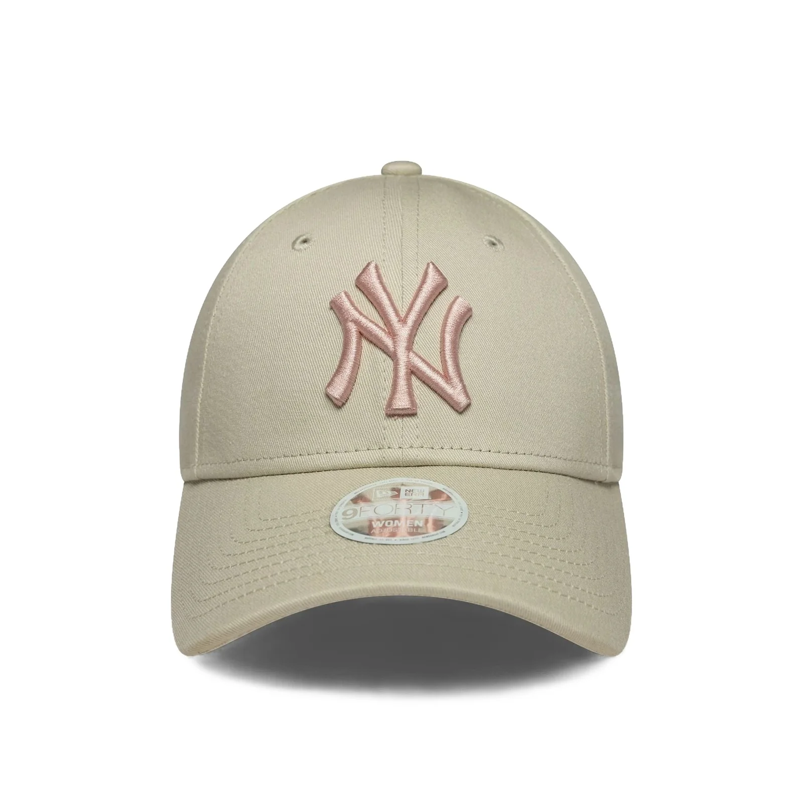 New Era Womens 9FORTY New York Yankees Baseball Cap - Light Beige - OSFM - Image 2