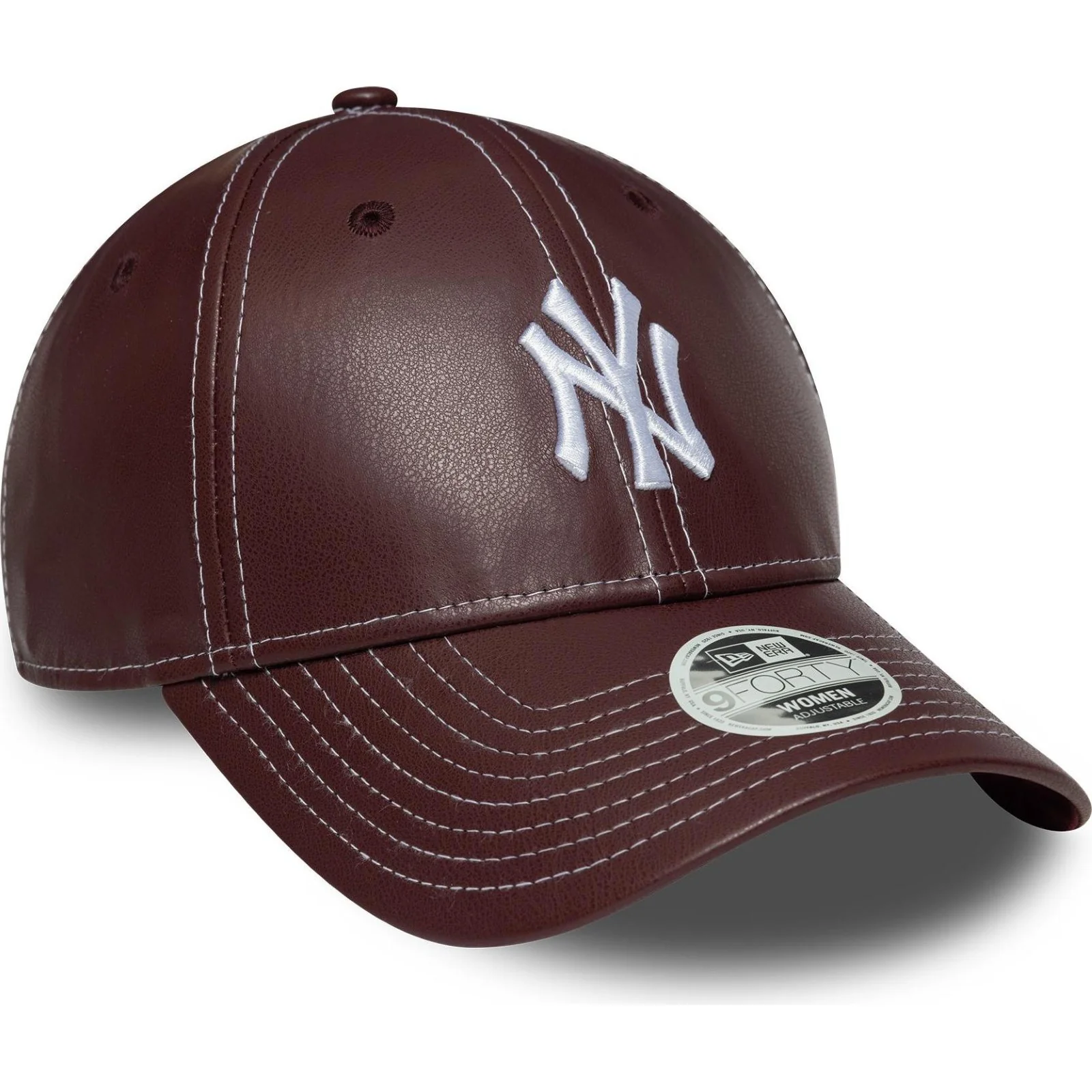 New Era Womens 9FORTY New York Yankees Baseball Cap - Maroon - One Size - Image 3