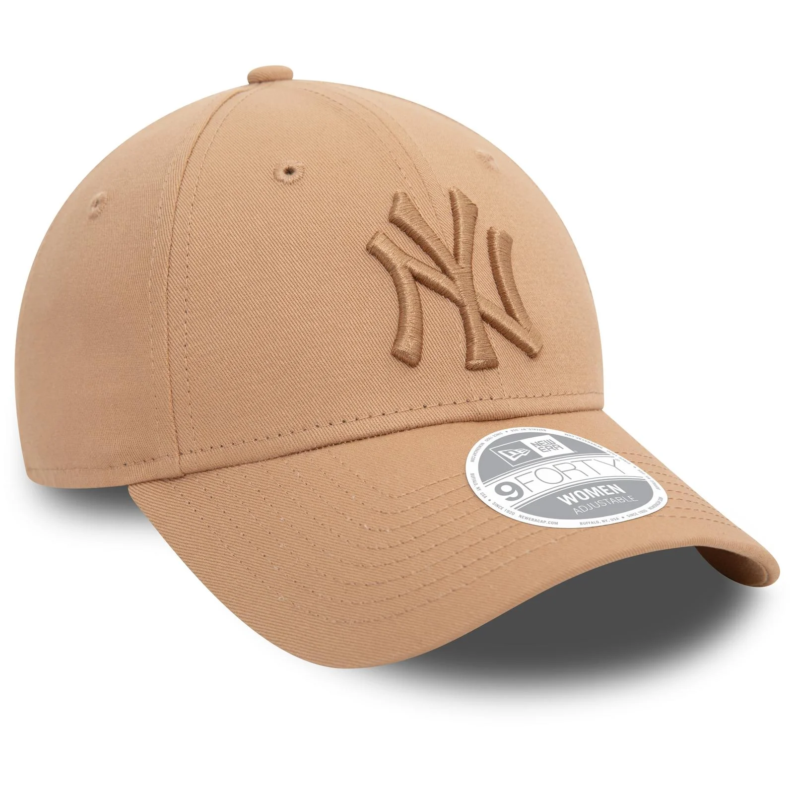 New Era Womens 9FORTY New York Yankees Metalic Baseball Cap - Beige - Image 2