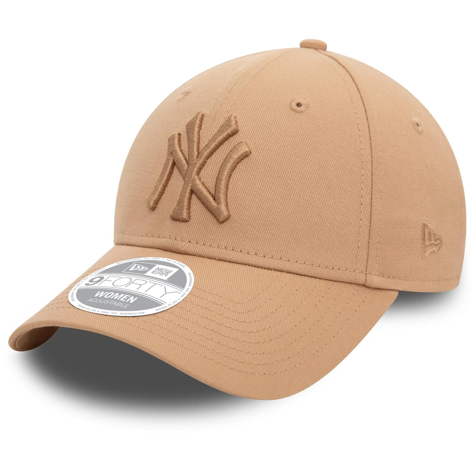 New Era Womens 9FORTY New York Yankees Metalic Baseball Cap - Beige - Image 5