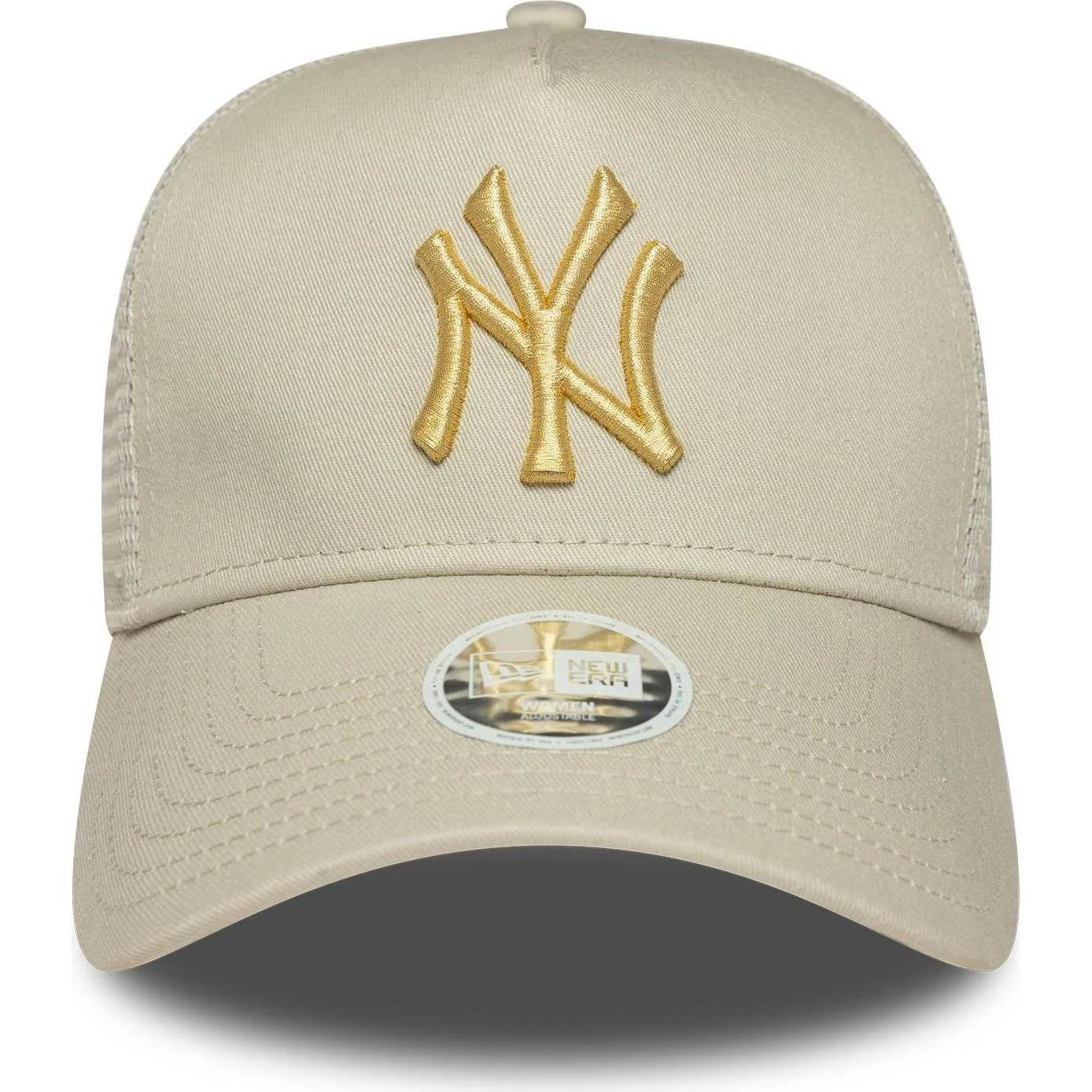 New Era Womens 9FORTY New York Yankees Trucker Cap - Light Cream - One Size - Image 2