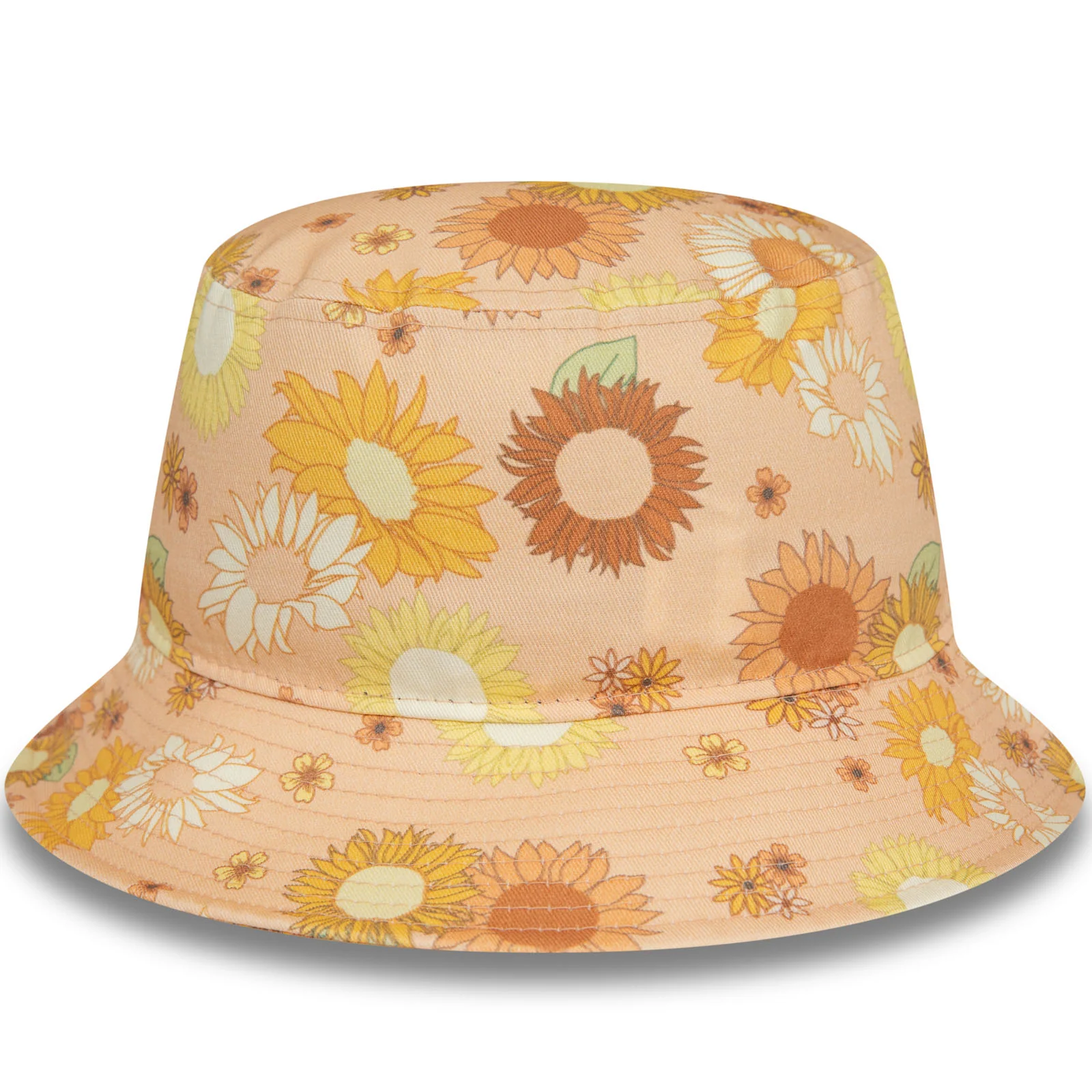 New Era Womens Floral Print Bucket Hat - Peach - Image 4