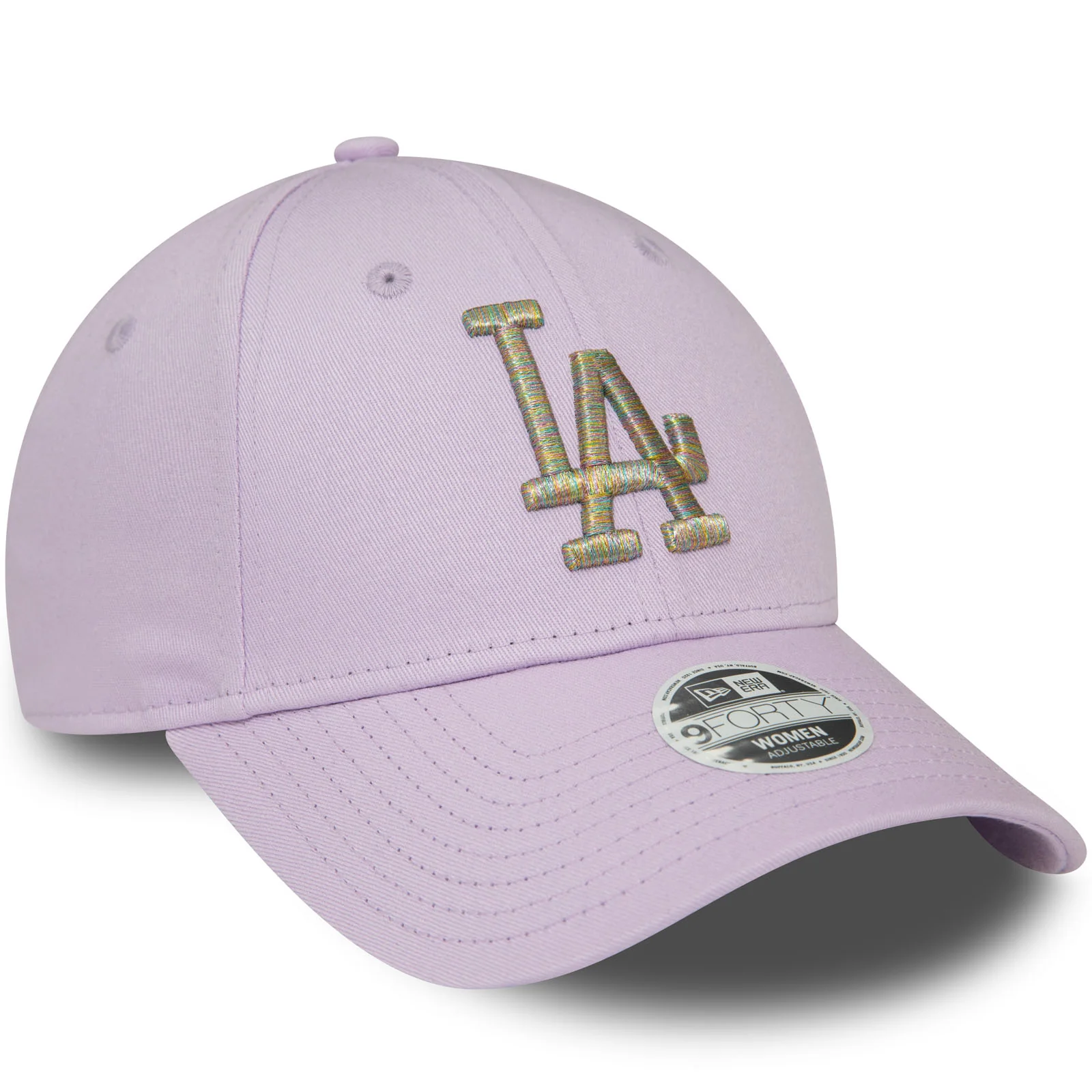 New Era Womens LA Dodgers Metallic Logo 9FORTY Baseball Cap - Purple - Image 3