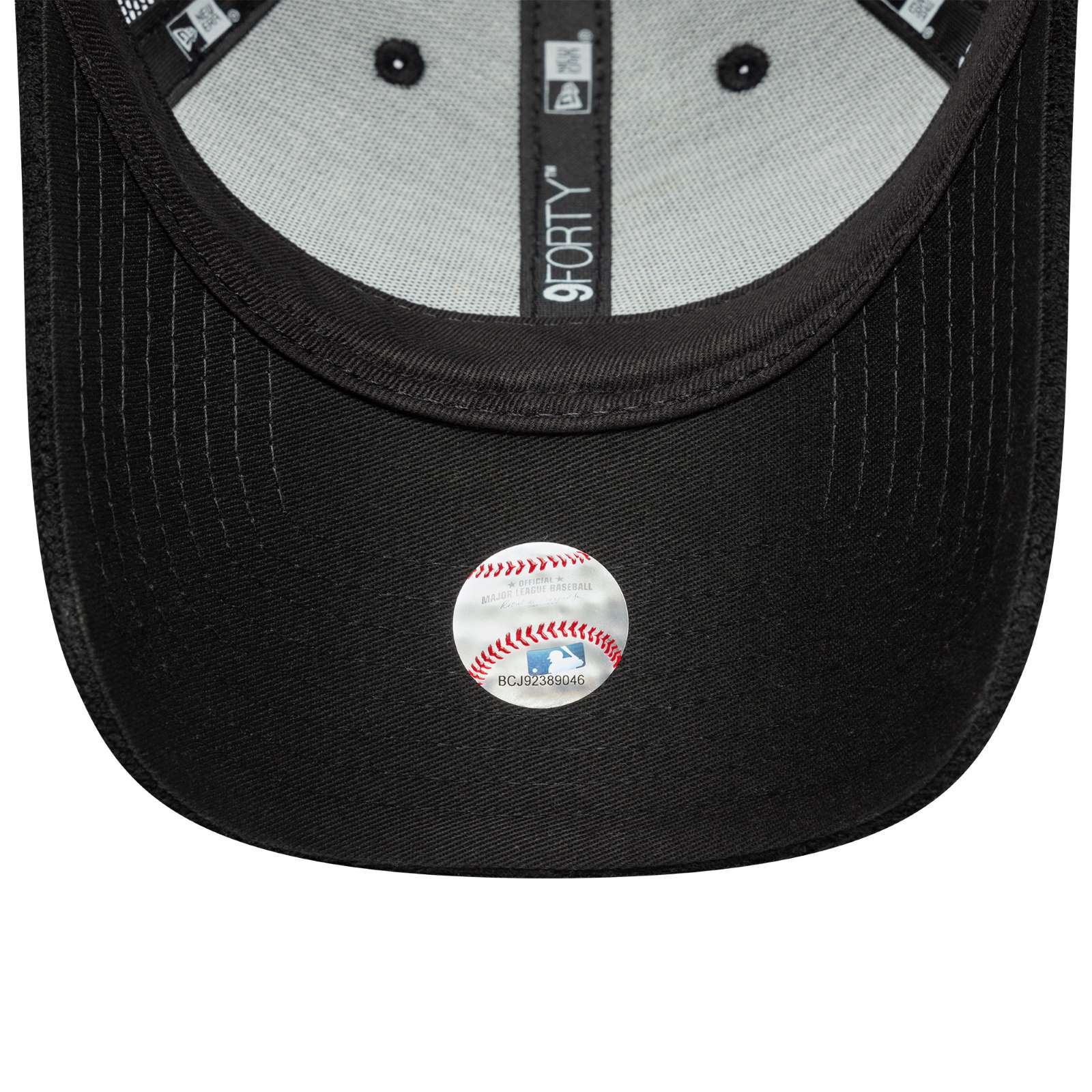 New Era Womens Los Angeles Dodgers 9FORTY Fabric Baseball Cap - Black - OSFM - Image 5