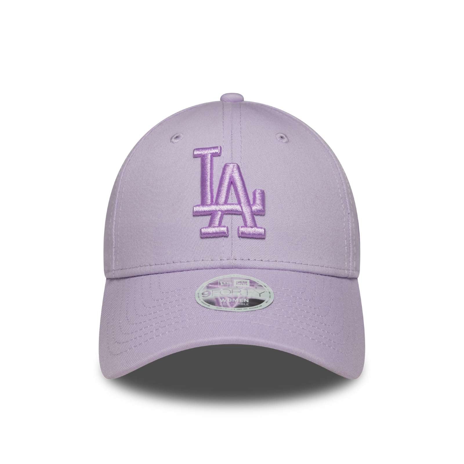 New Era Womens Los Angeles Dodgers 9FORTY League Essential Baseball Cap - Pastel Purple - OSFM - Image 2