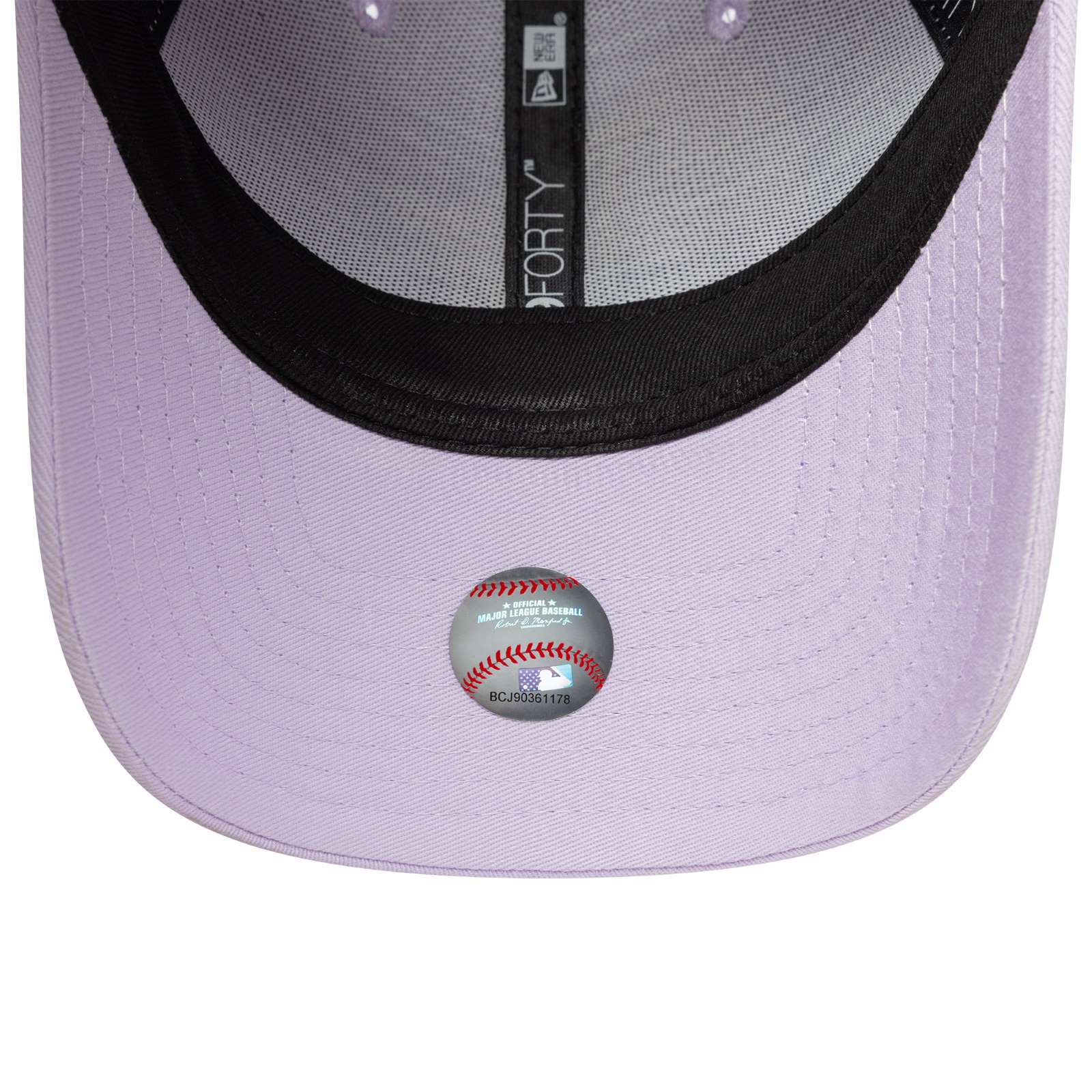 New Era Womens Los Angeles Dodgers 9FORTY League Essential Baseball Cap - Pastel Purple - OSFM - Image 5