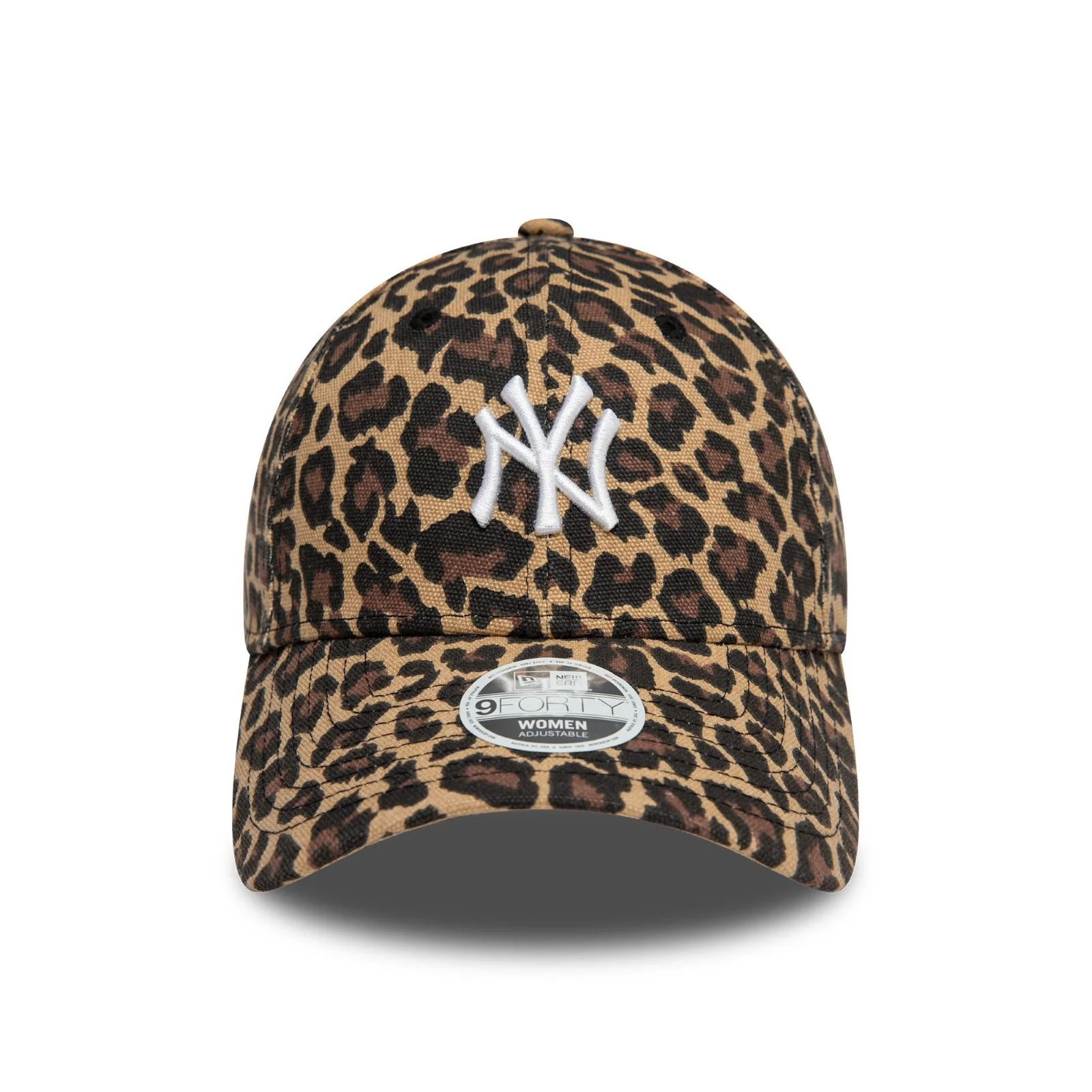 New Era Womens New York Yankees 9FORTY Leopard 9Forty Baseball Cap - Black - OSFM - Image 2