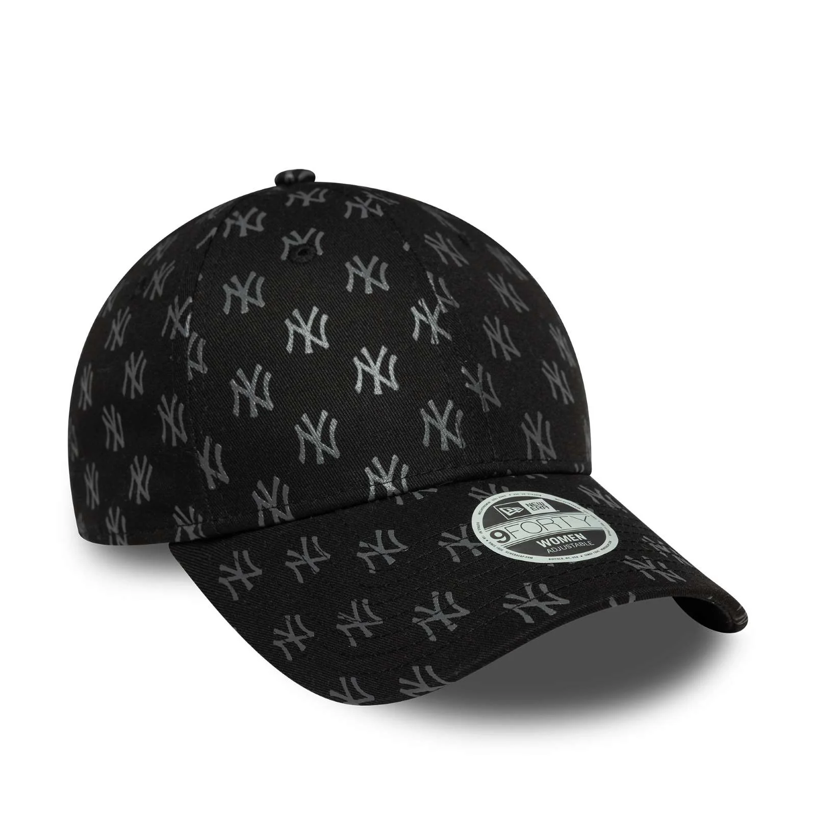 New Era Womens New York Yankees 9FORTY Monogram Baseball Cap - Black - OSFM - Image 3