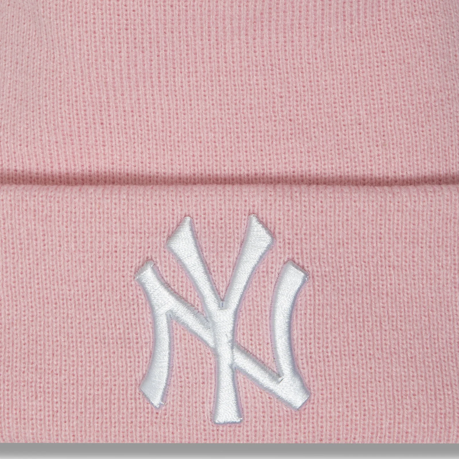 New Era Womens New York Yankees MLB Cuffed Beanie - Pink - Image 3