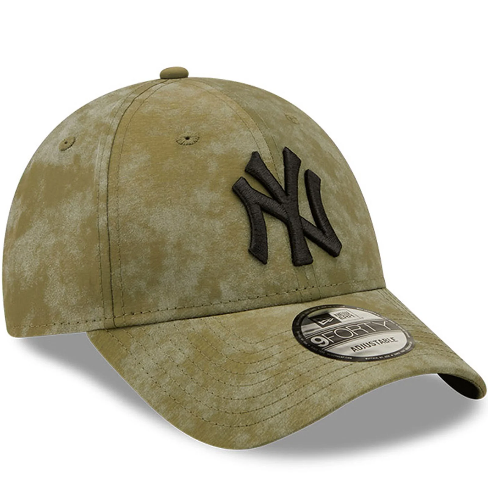 New Era Womens New York Yankees MLB 9FORTY Camo Baseball Cap - Green - Image 3