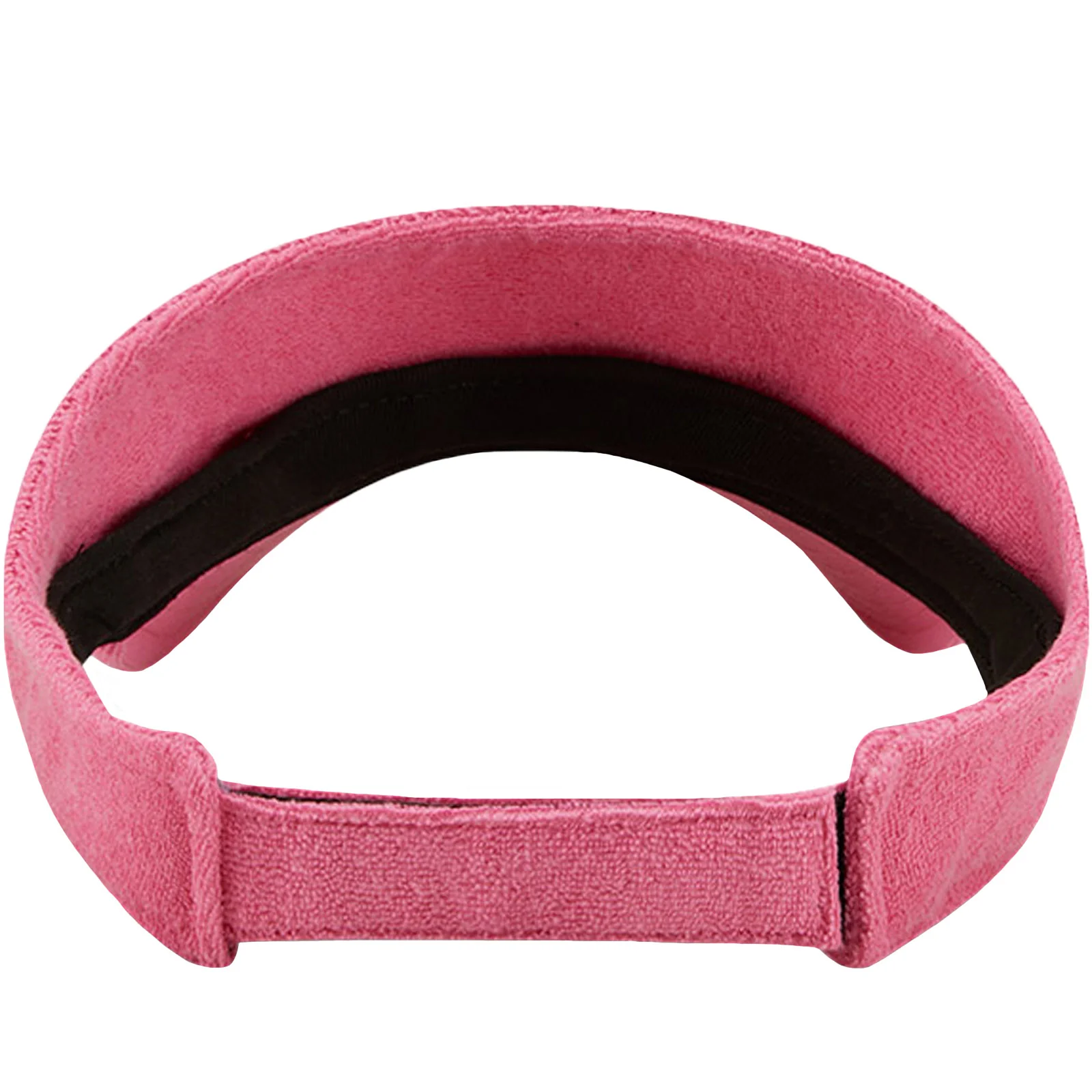 New Era Womens Towelling Sports Visor Hat Cap - Bright Pink - Image 2