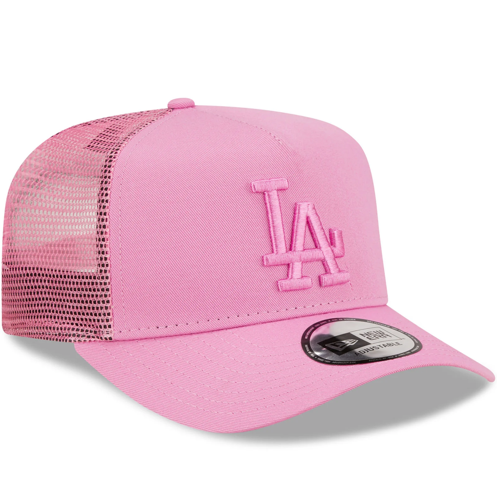 New Era Youths Los Angeles Dodgers MLB Snapback Trucker Cap - Pink - Image 3