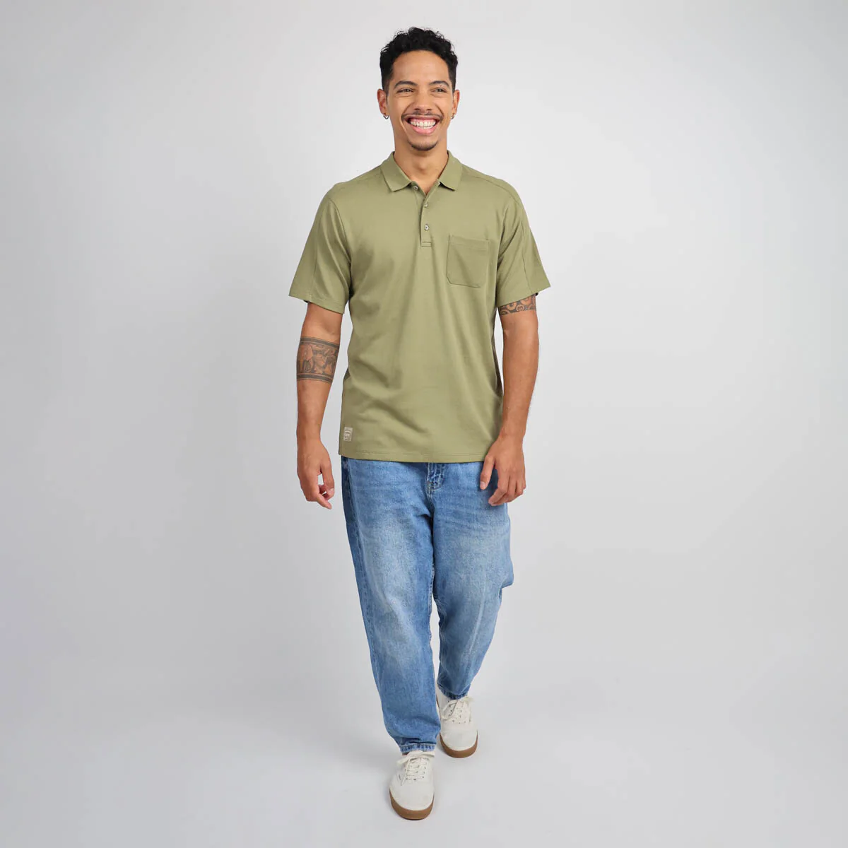 OXBOW Mens Nukak Short Sleeve Polo Shirt - Image 8
