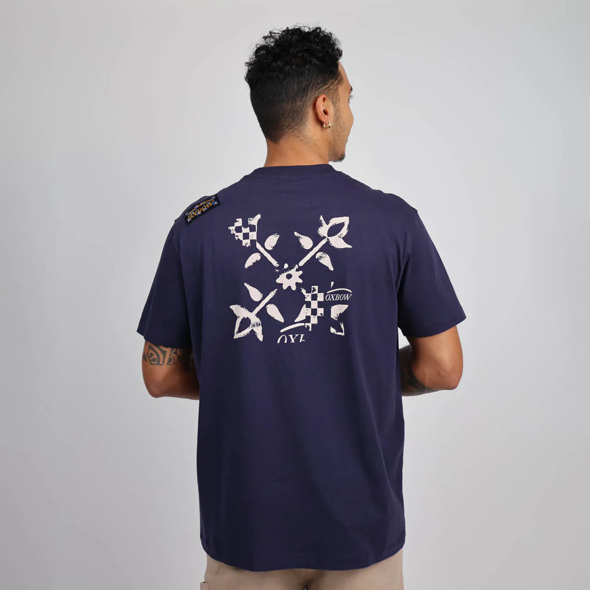 OXBOW Mens Tahirai Short Sleeve Printed T Shirt - Image 9
