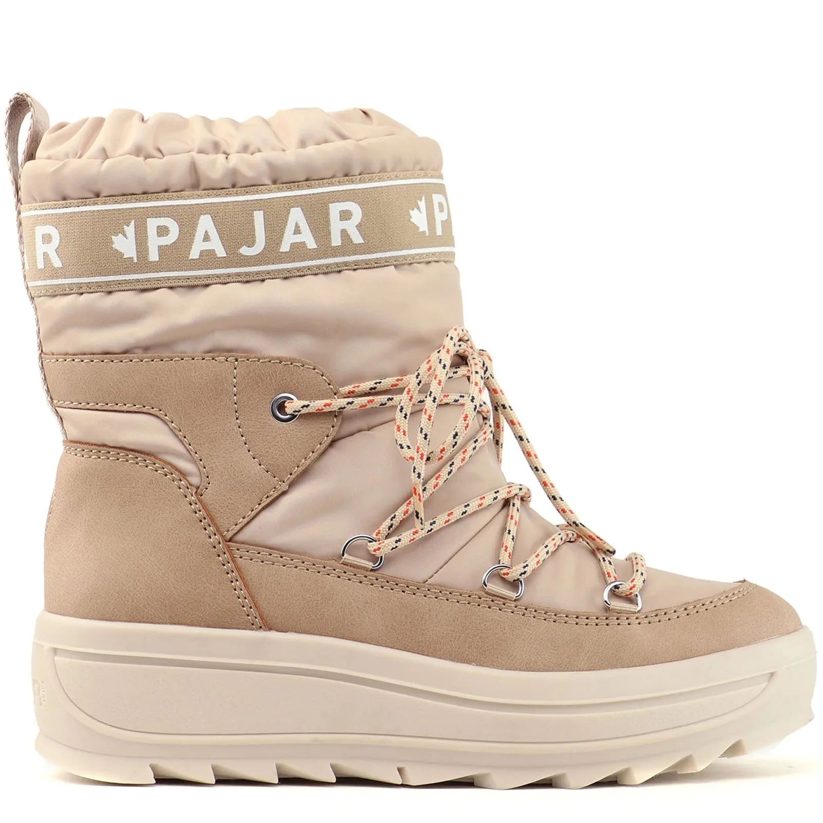 Pajar Womens Galaxy Mid Rise Waterproof Toboggan Snow Boots - Sand - Image 4