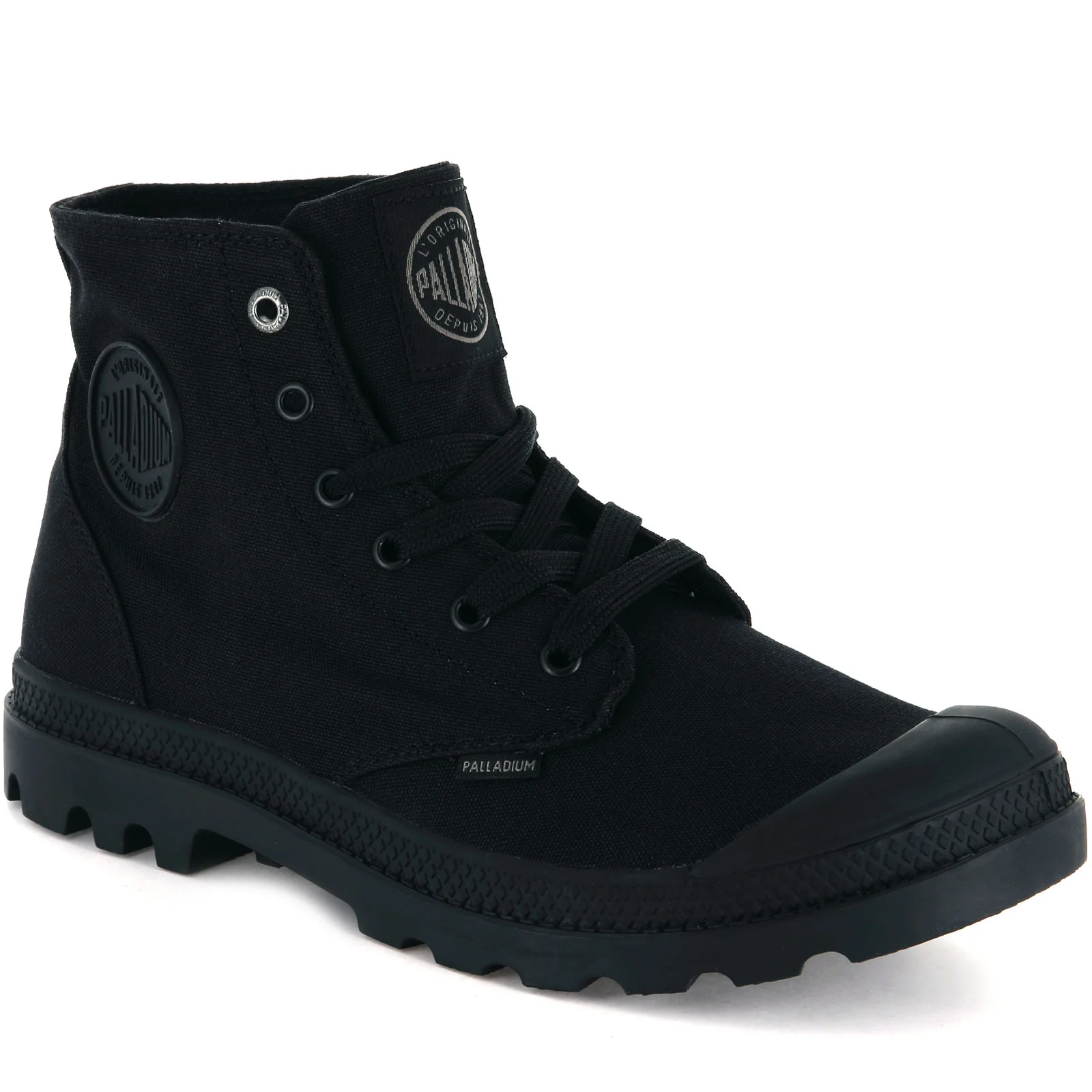 Palladium Unisex Mono Chrome Hi Top Vegan Canvas Boots - Image 2
