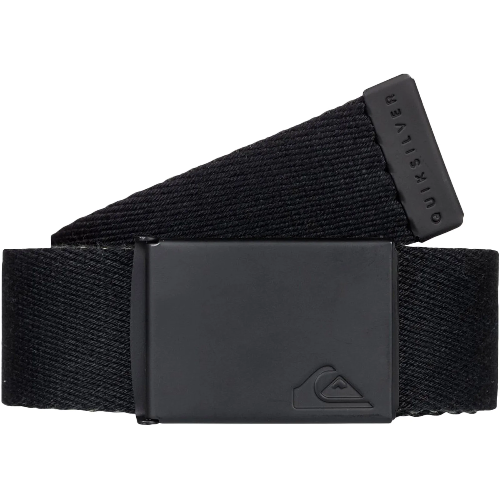 Quiksilver Adults The Jam Adjustable Bottle Opener Webbing Belt - All Black