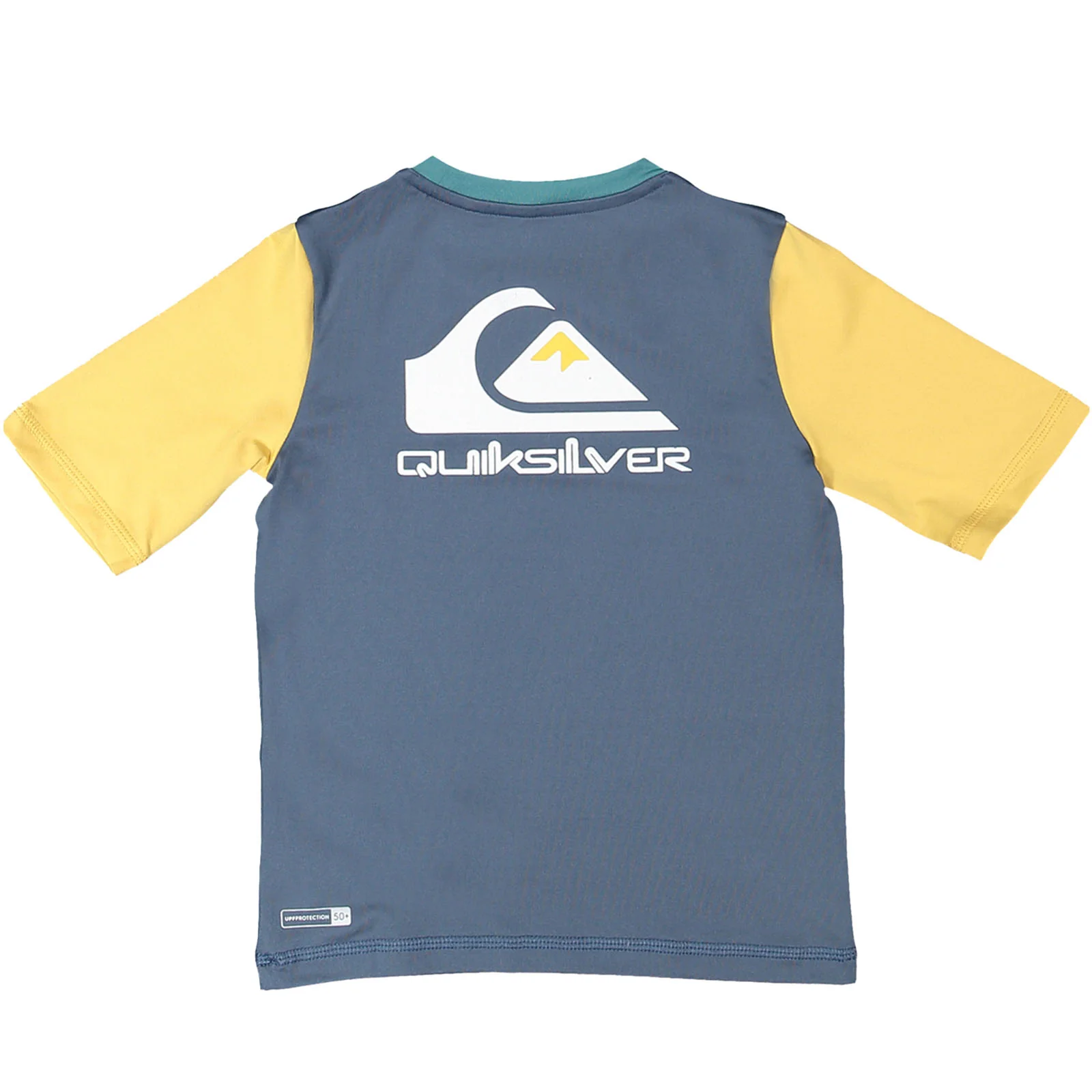 Quiksilver Kids Heats Omni Short Sleeve UPF 50 Swim Rash Vest - Sea - Image 2