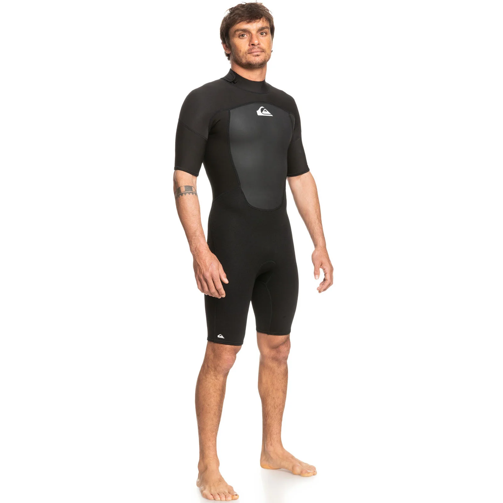 Quiksilver Mens 2/2mm Prologue Short Sleeve Back Zip Wetsuit - Black - Image 4
