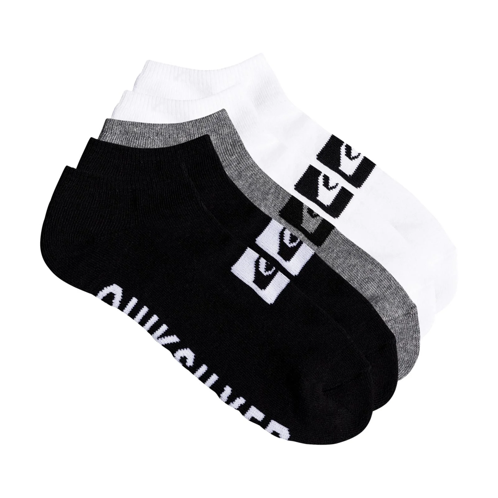 Quiksilver Mens 5 Pack Ankle Trainer Socks - Image 2