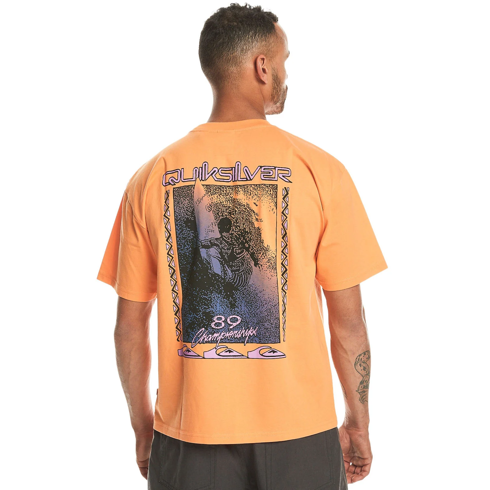 Quiksilver Mens Back Splash Short Sleeve Cotton T-Shirt - Image 2