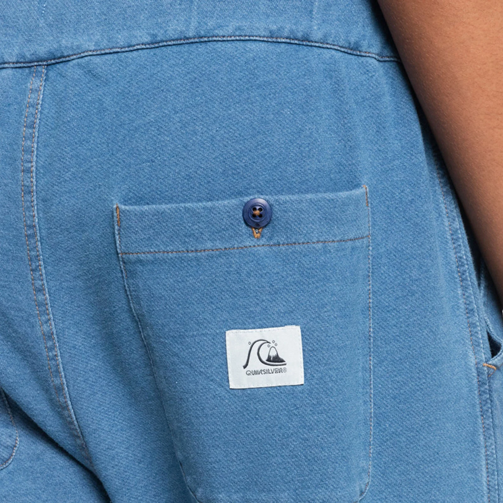Quiksilver Mens Casual Waist Denim Tracksuit Bottoms - Insignia Blue - Image 4
