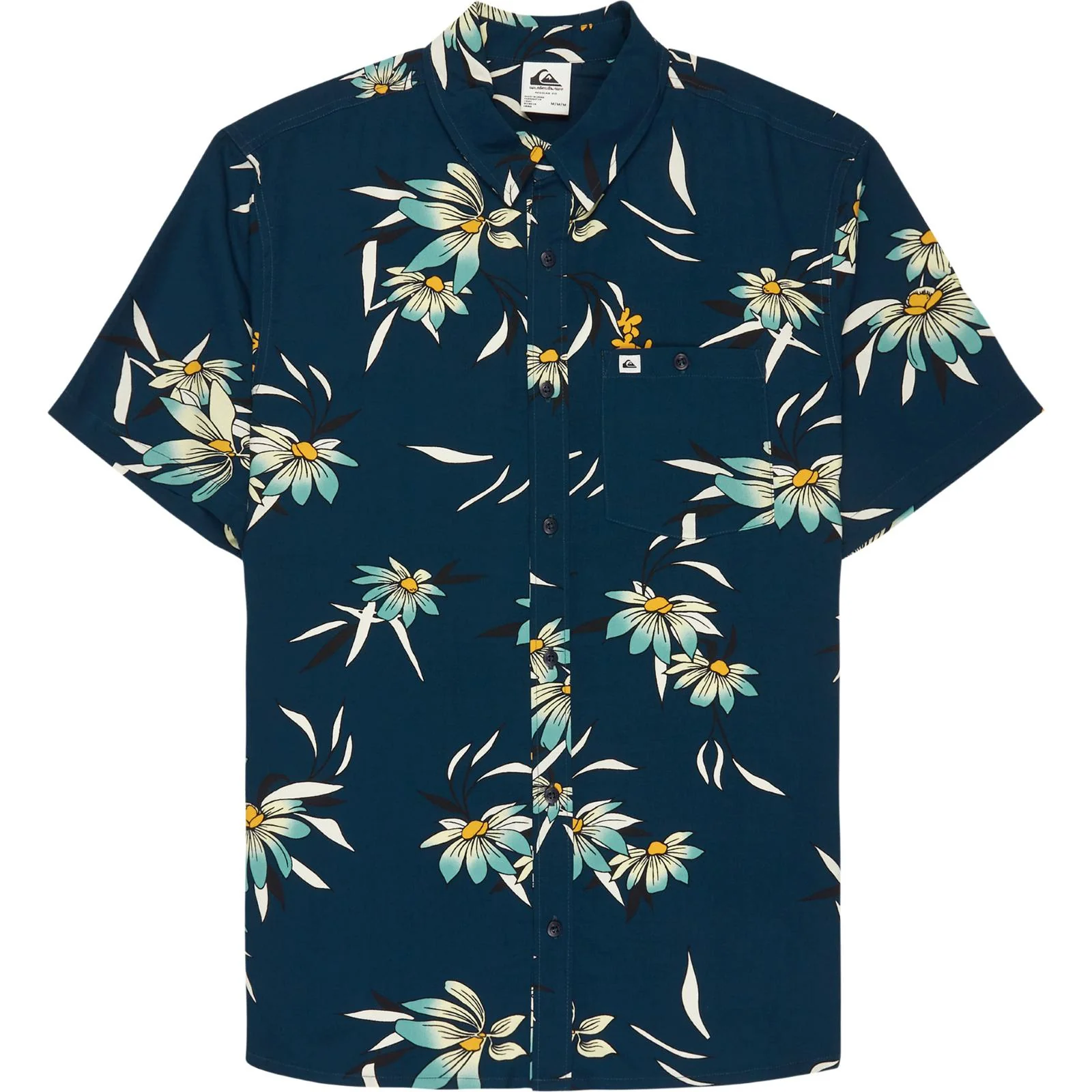 Quiksilver Mens Coastal Floral Short Sleeve Shirt