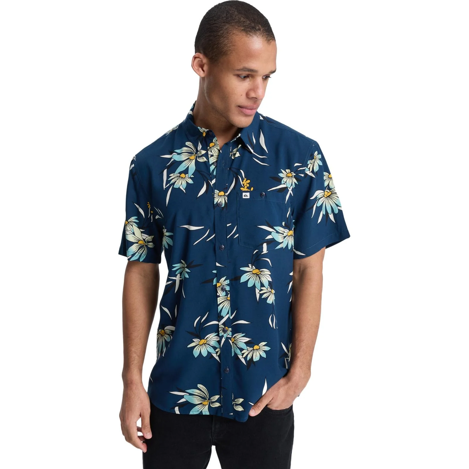 Quiksilver Mens Coastal Floral Short Sleeve Shirt - Image 2