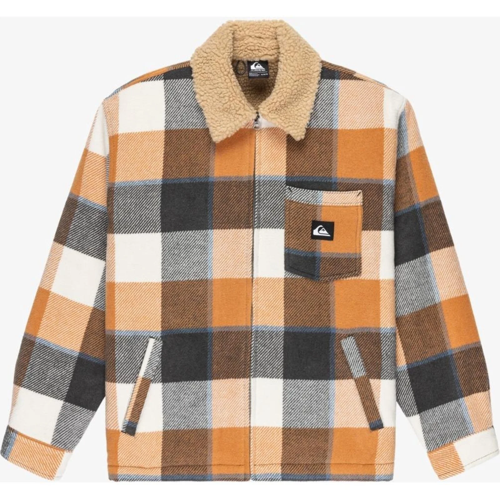 Quiksilver Mens DNA Sherpa Fleece Lined Shacket - Image 16