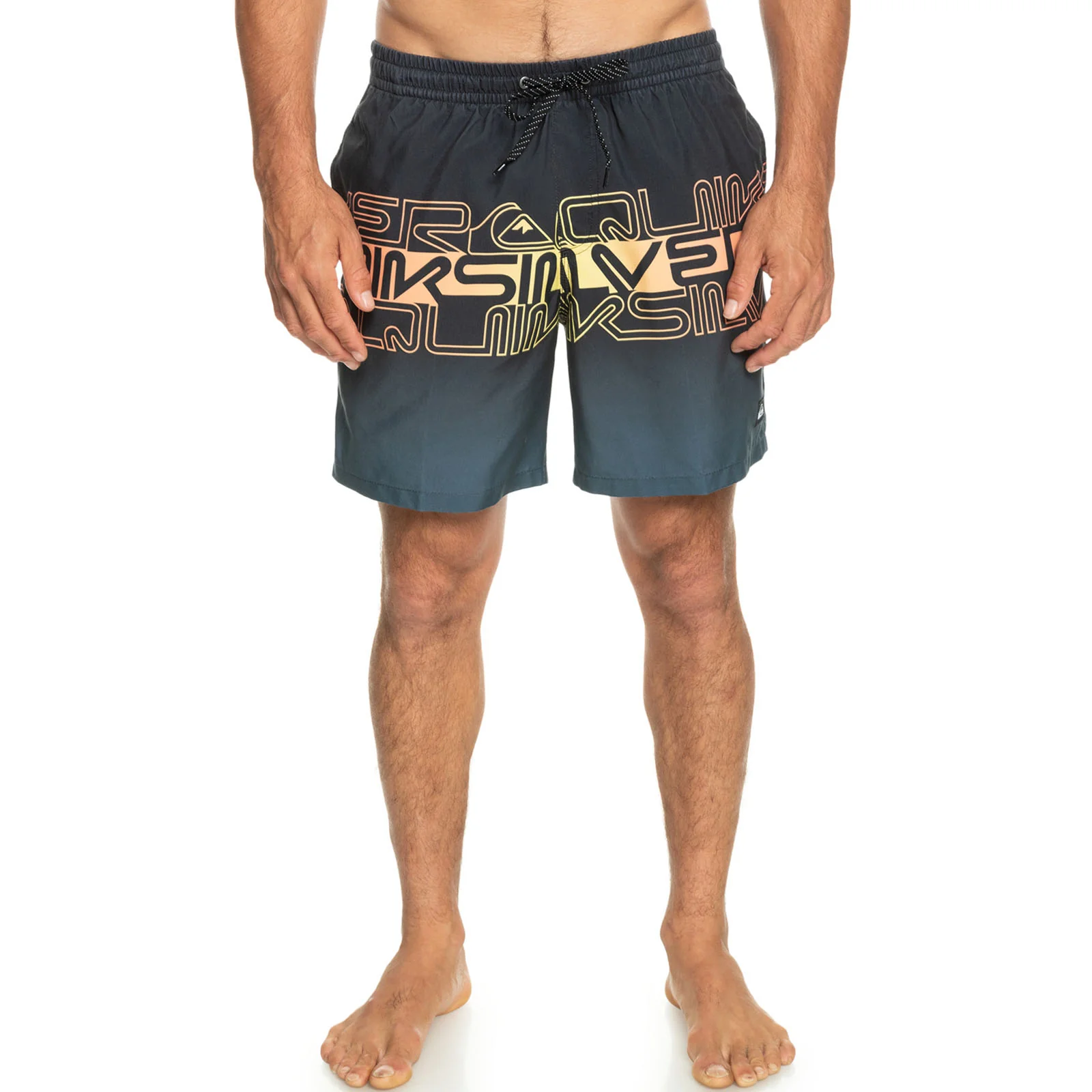 Quiksilver Mens Everyday Wordblock Surf Swimming Shorts - Image 3