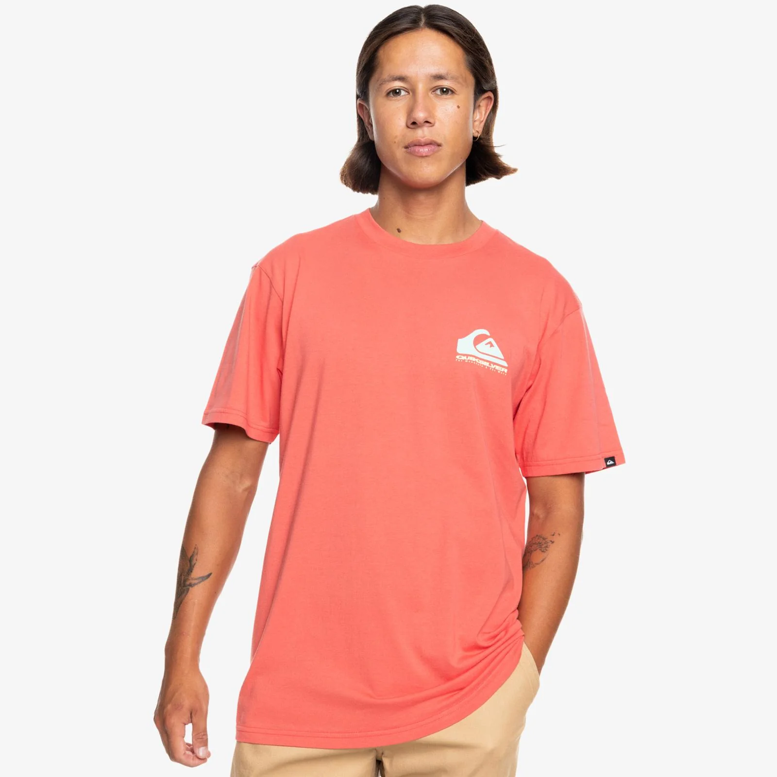 Quiksilver Mens Eye On Horizon Short Sleeve Cotton T-Shirt Top Tee Crew Neck - Image 3