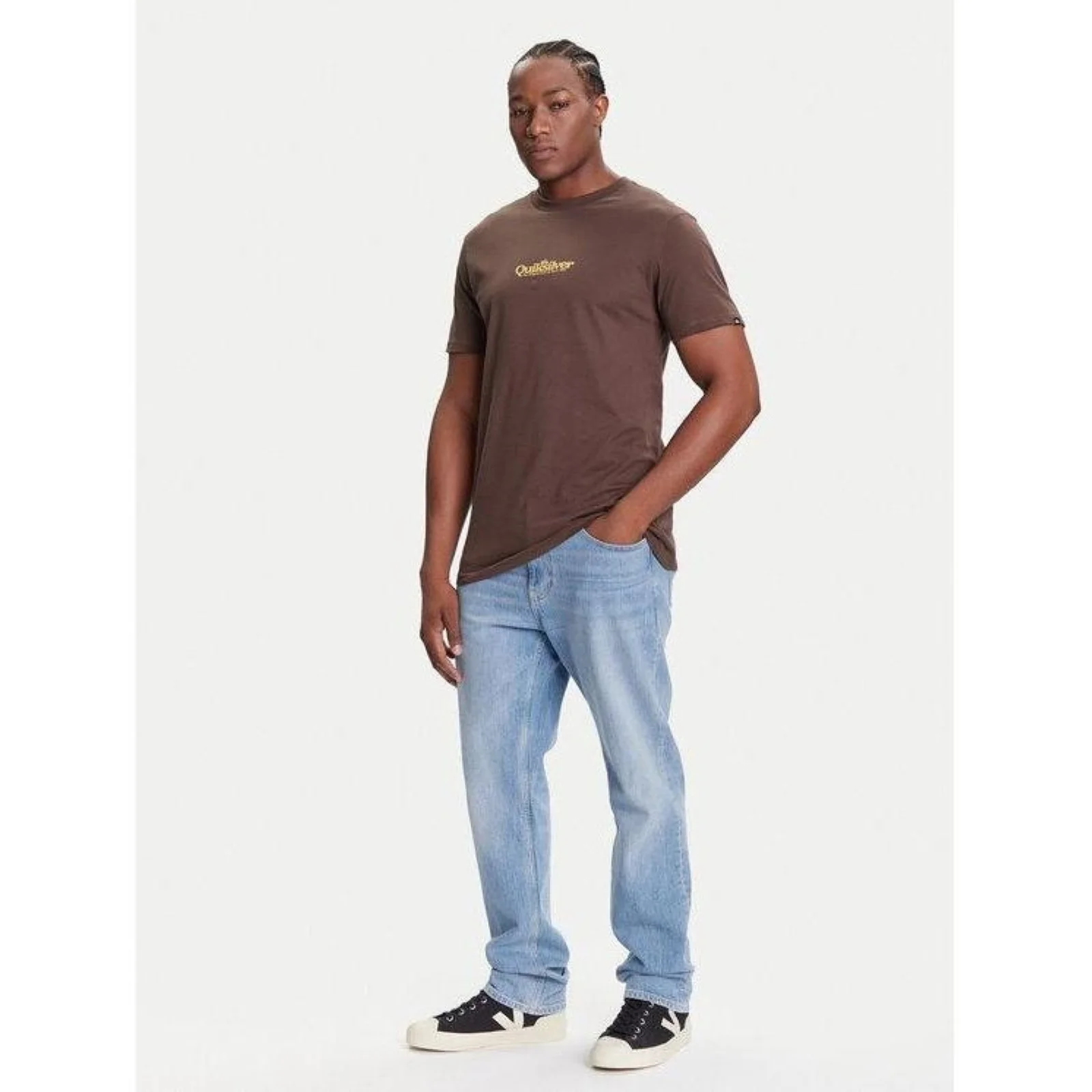 Quiksilver Mens Fineline Crew Neck Short Sleeve T-Shirt - Image 8