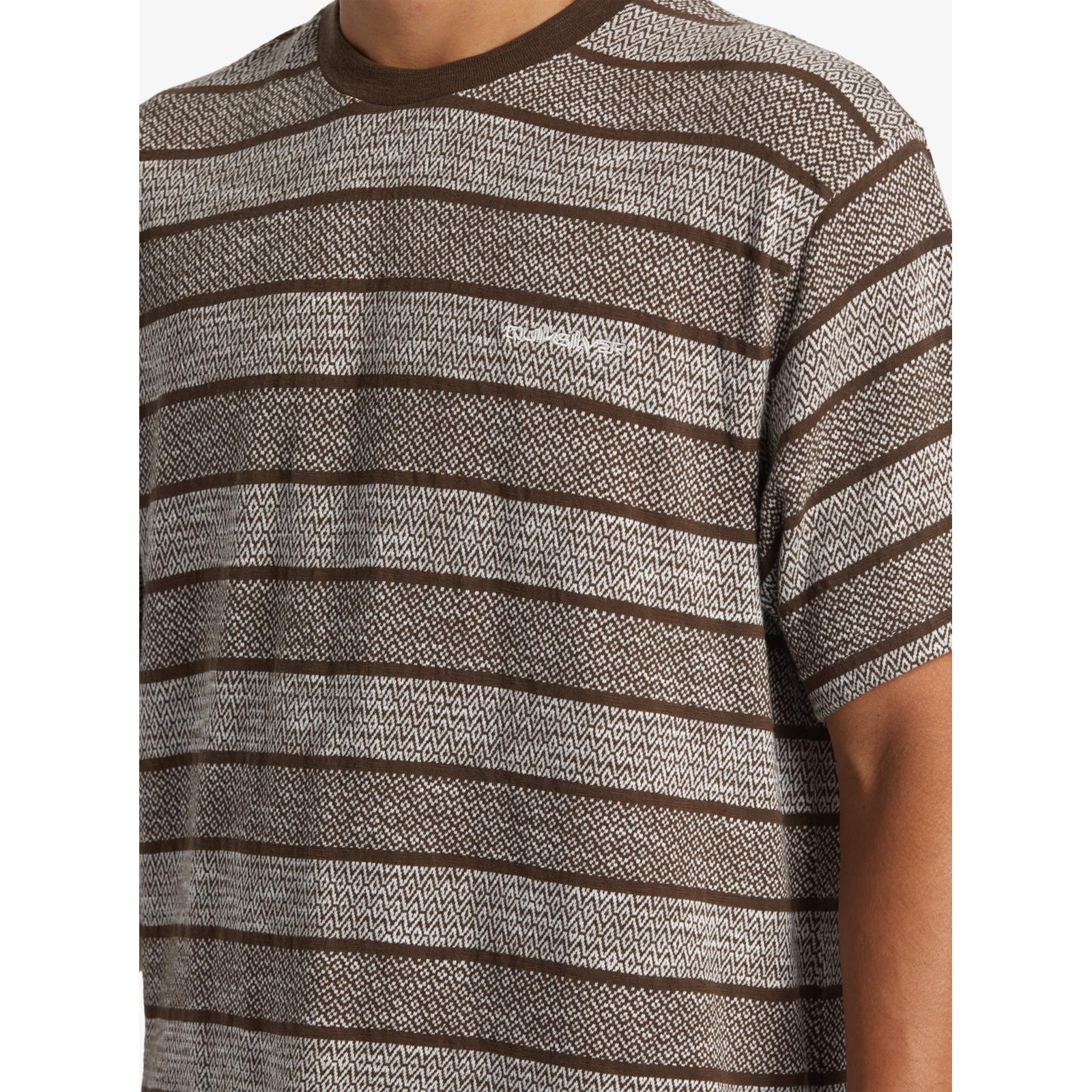 Quiksilver Mens Grange Stripe T-Shirt - Image 4