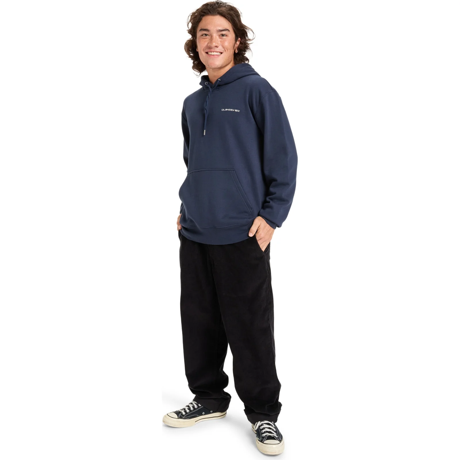 Quiksilver Mens Graphic Back Print Hoodie - Image 15