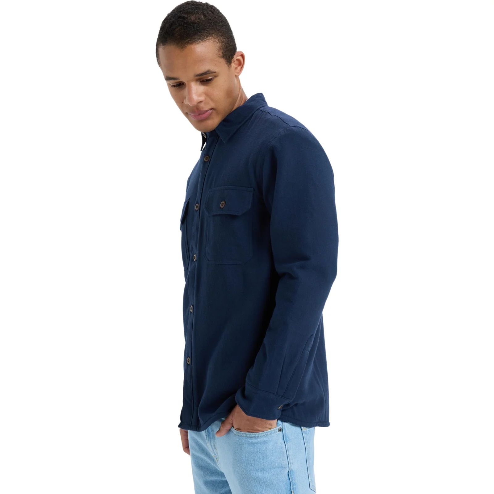 Quiksilver Mens Husson Sherpa Button Up Long Sleeve Shirt - Image 2