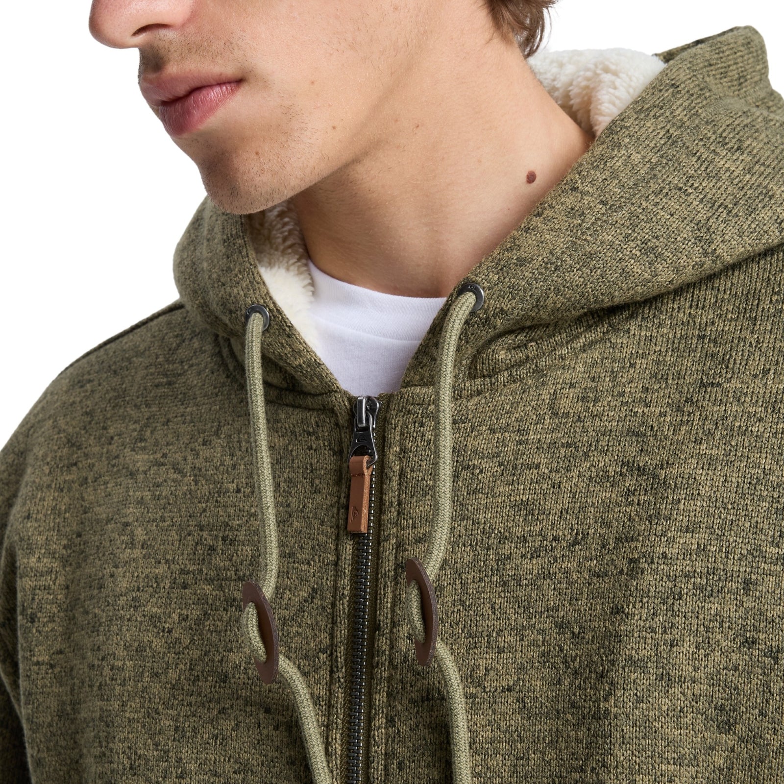 Quiksilver Mens Keller Sherpa Hooded Full Zip Fleece - Image 7