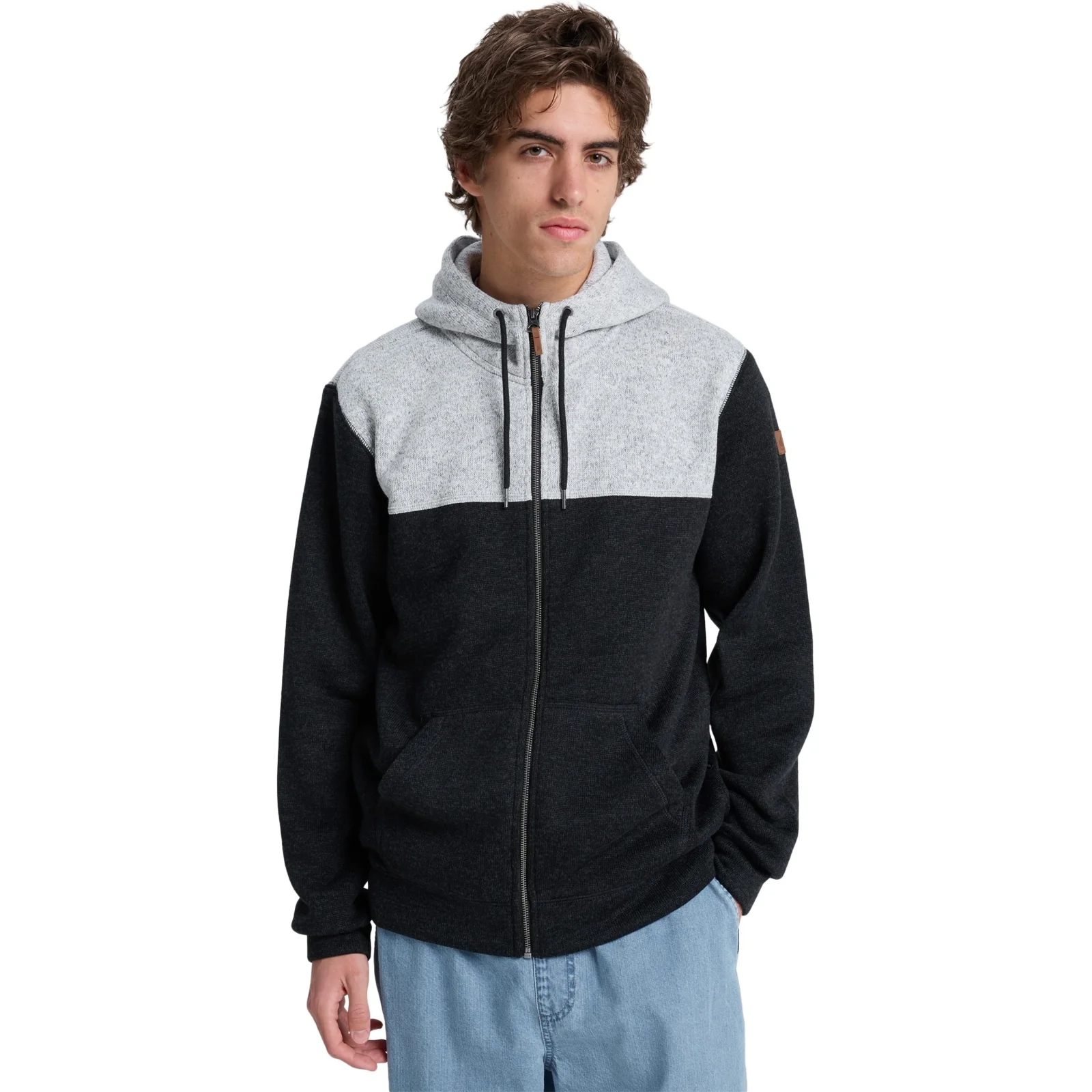 Quiksilver Mens Kellerblockzip Hooded Full Zip Fleece - Image 2